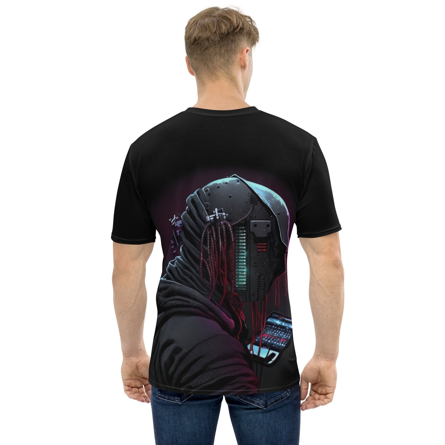 Cyberware assassin v4 - Men's t-shirt (back print) by DarkByteGear