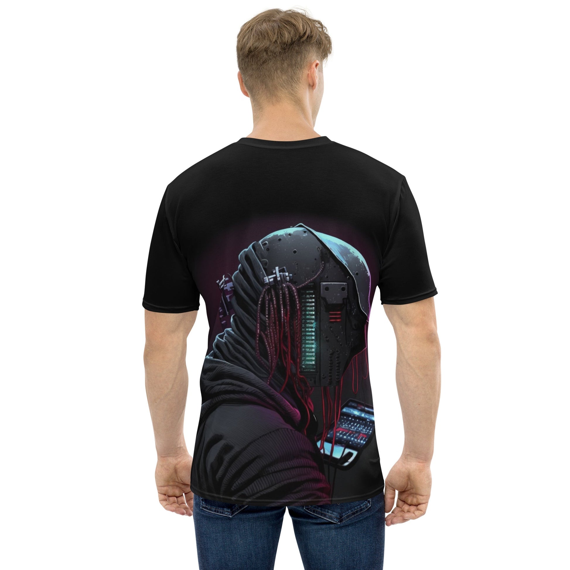 Cyberware assassin v4 - Men's t-shirt (back print) by DarkByteGear