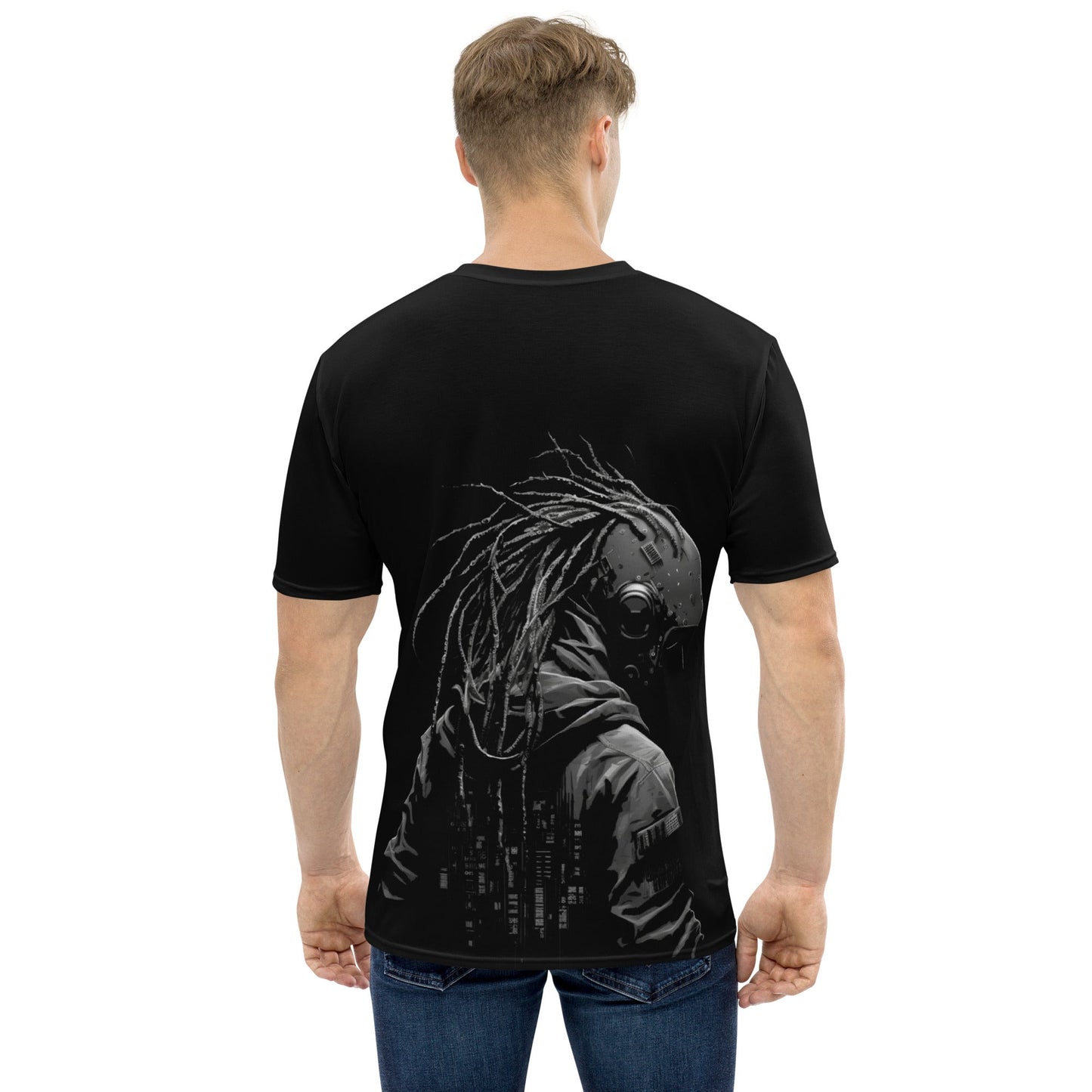 Cyberware assassin v39 - Men's t-shirt (back print) by DarkByteGear