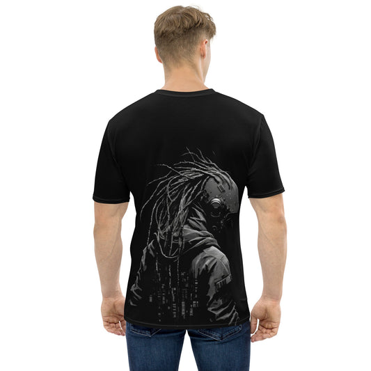 Cyberware assassin v39 - Men's t-shirt (back print) by DarkByteGear