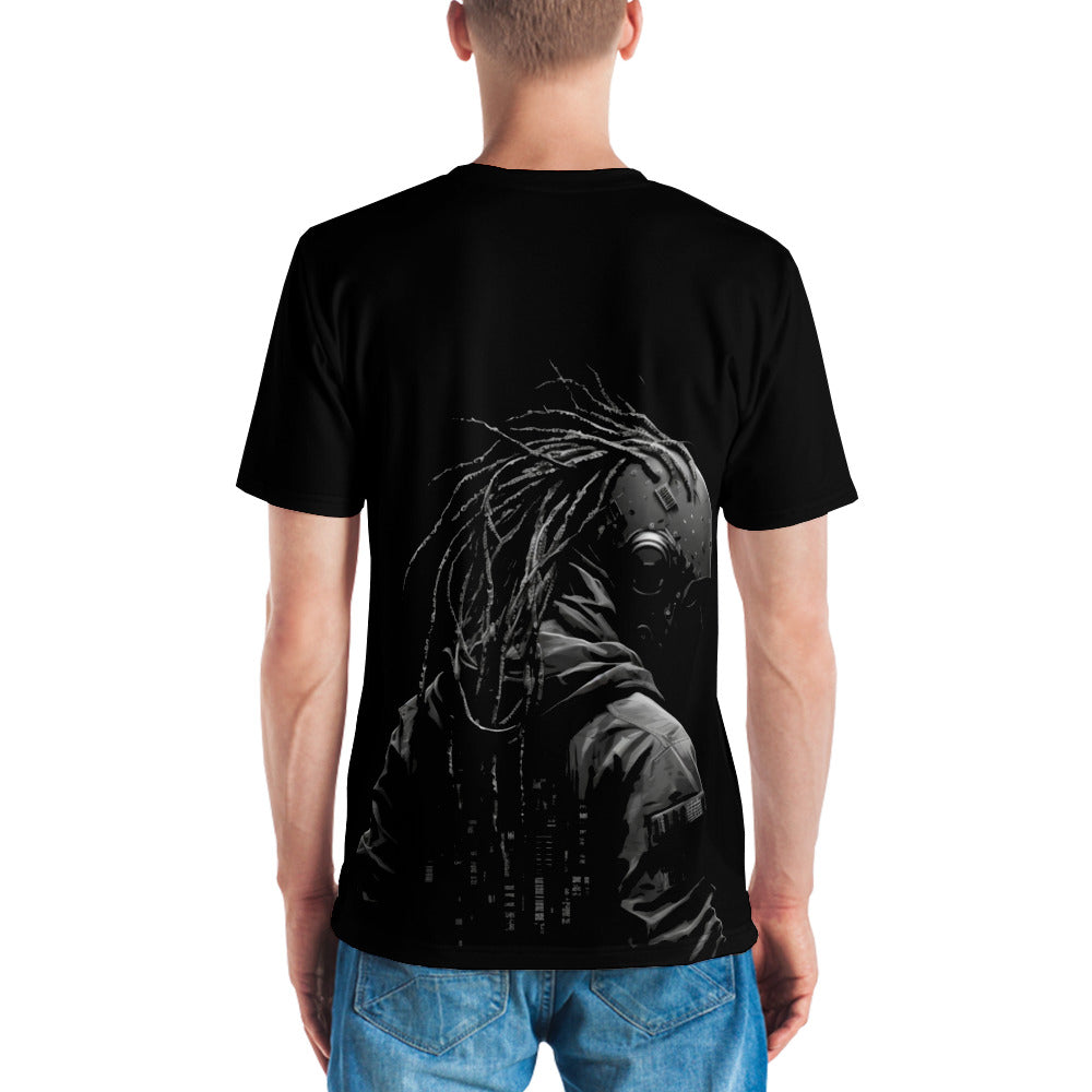 Cyberware assassin v39 - Men's t-shirt (back print) by DarkByteGear