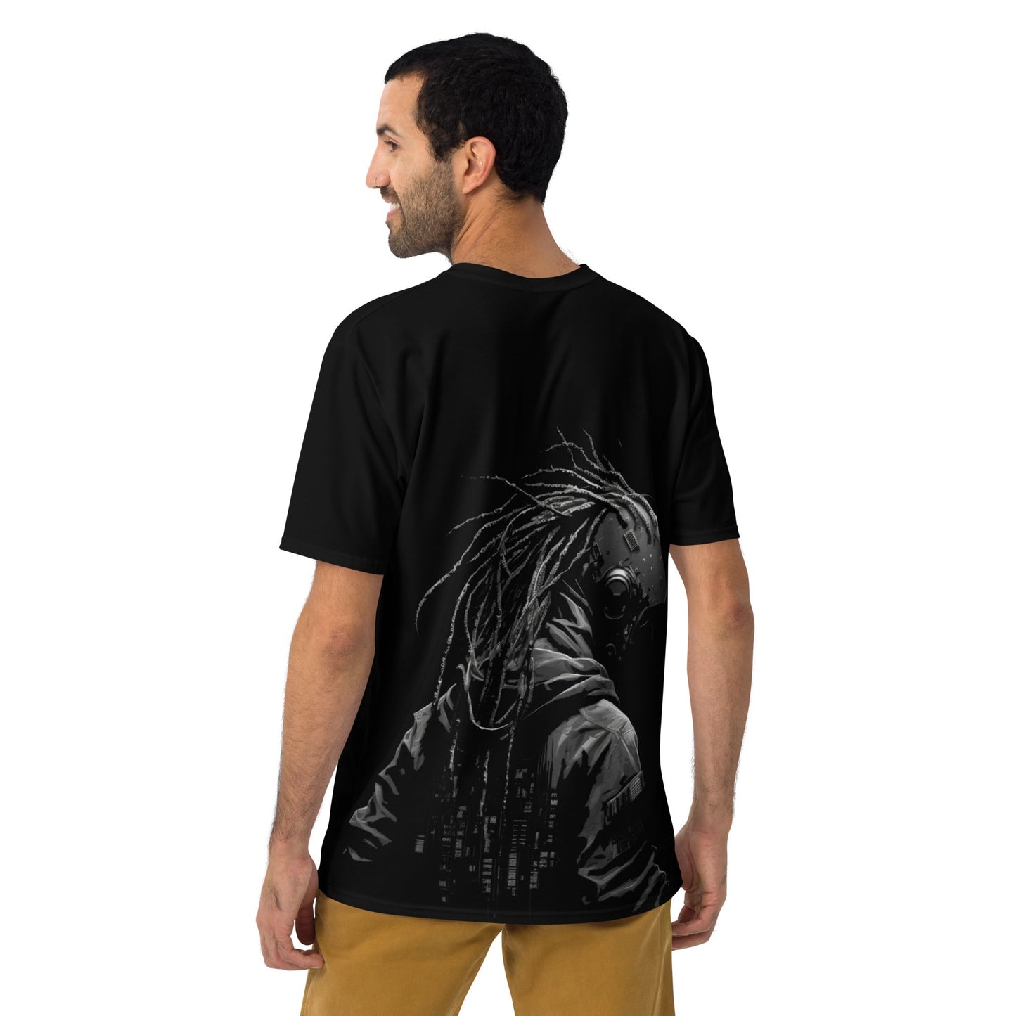 Cyberware assassin v39 - Men's t-shirt (back print) by DarkByteGear