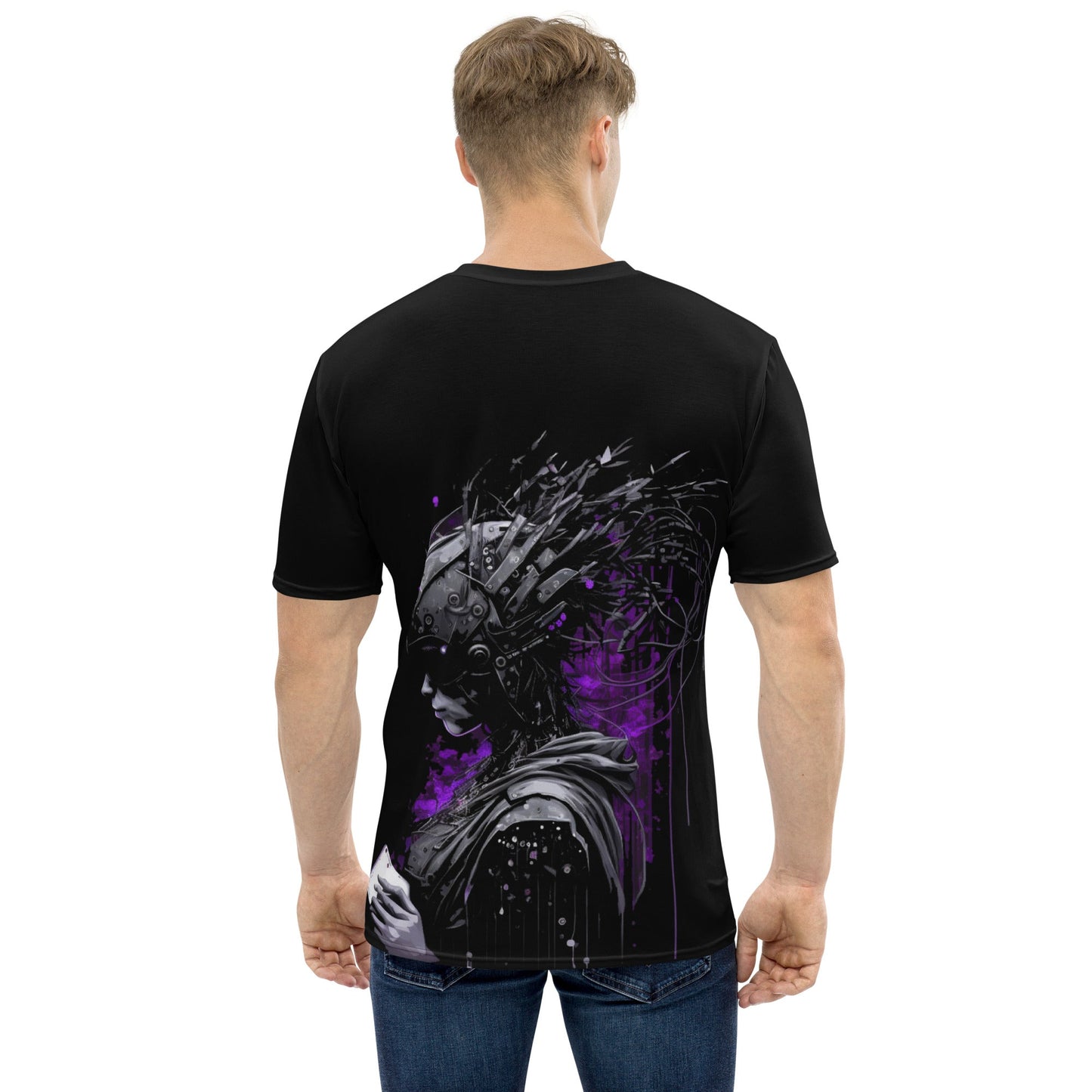 Cyberware assassin v42 - Men's t-shirt (back print) by DarkByteGear