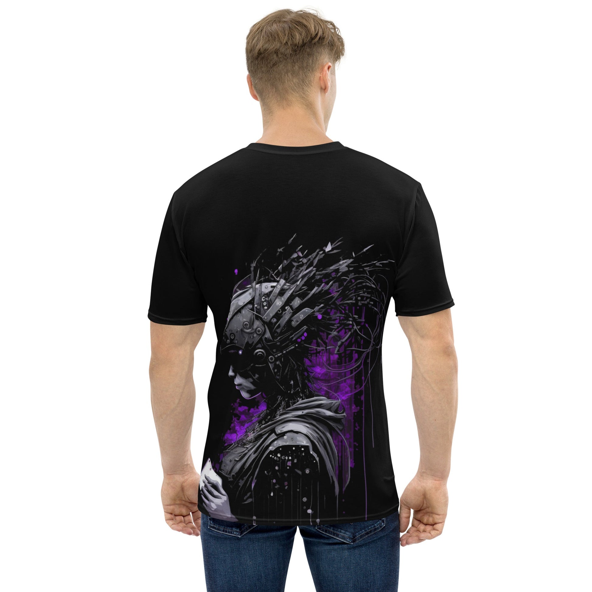 Cyberware assassin v42 - Men's t-shirt (back print) by DarkByteGear