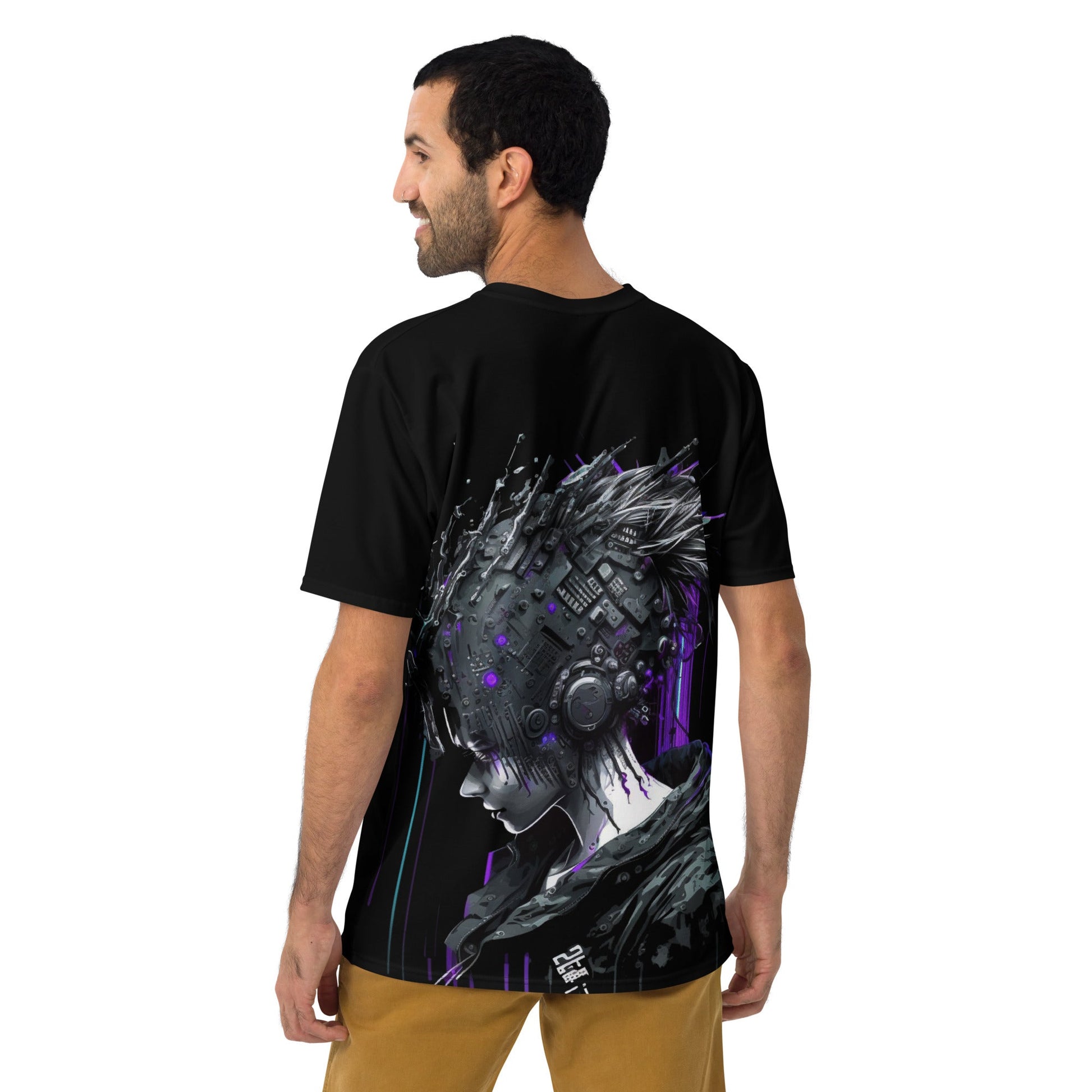 Cyberware assassin v43 - Men's t-shirt (back print) by DarkByteGear