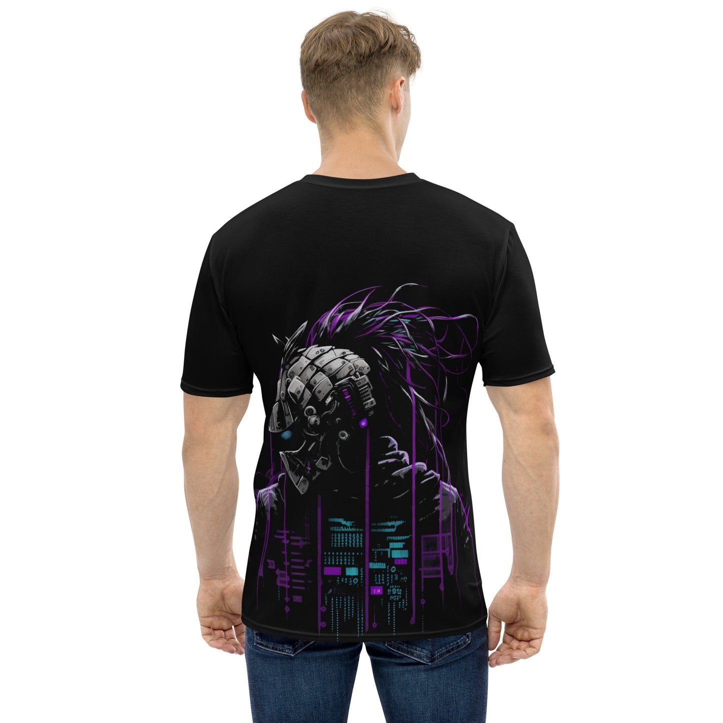 Cyberware assassin v44 - Men's t-shirt (back print) by DarkByteGear