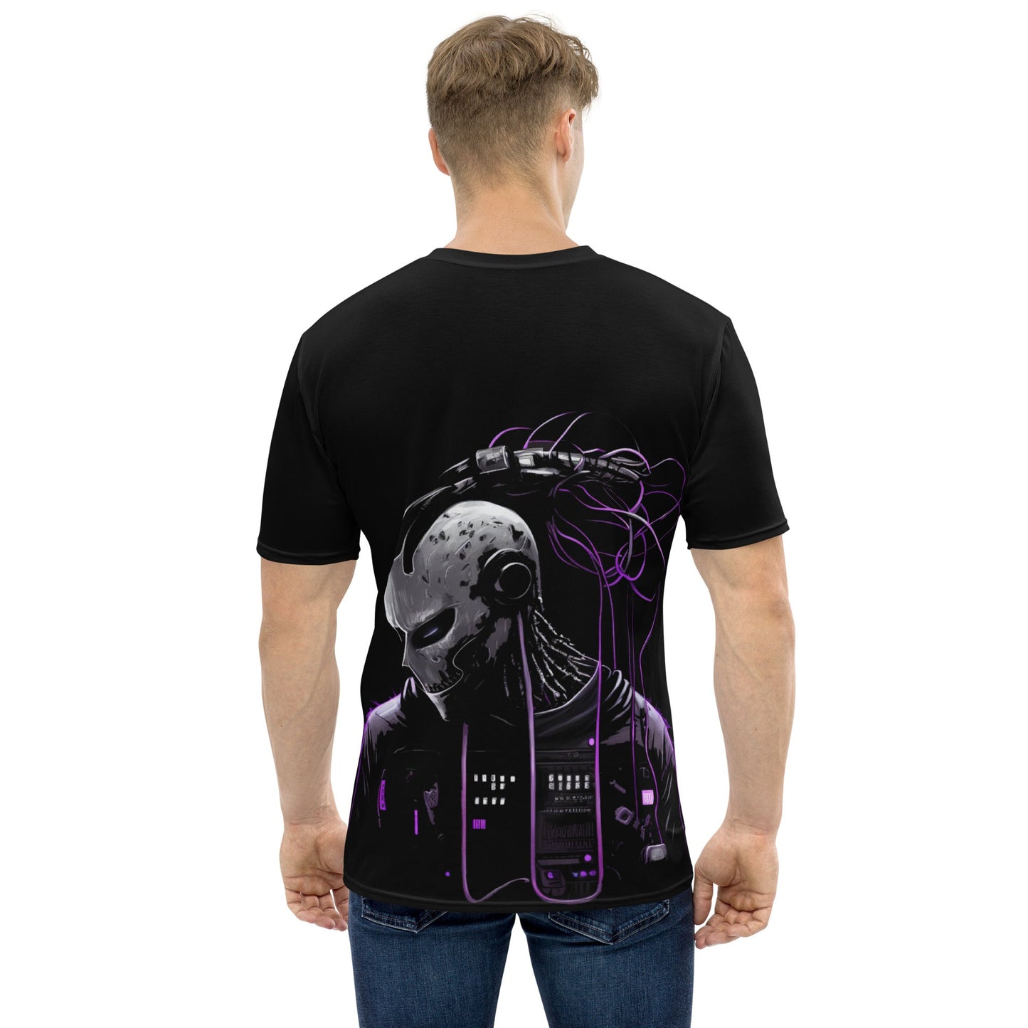 Cyberware assassin v47 - Men's t-shirt (back print) by DarkByteGear