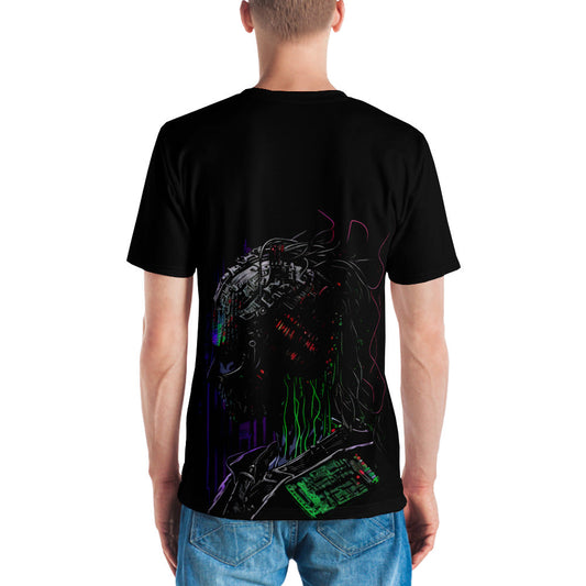 Cyberware assassin v48 - Men's t-shirt (back print) by DarkByteGear