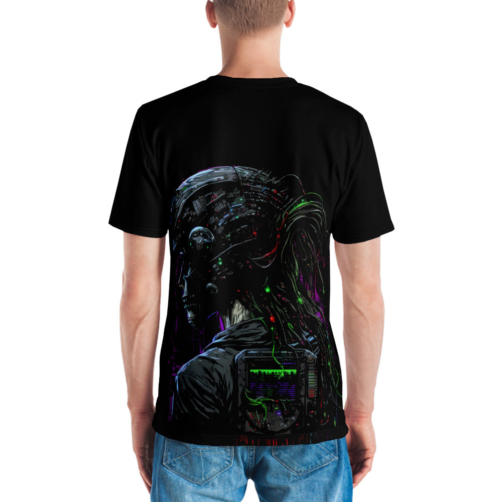 Cyberware assassin v51 - Men's t-shirt (back print) by DarkByteGear