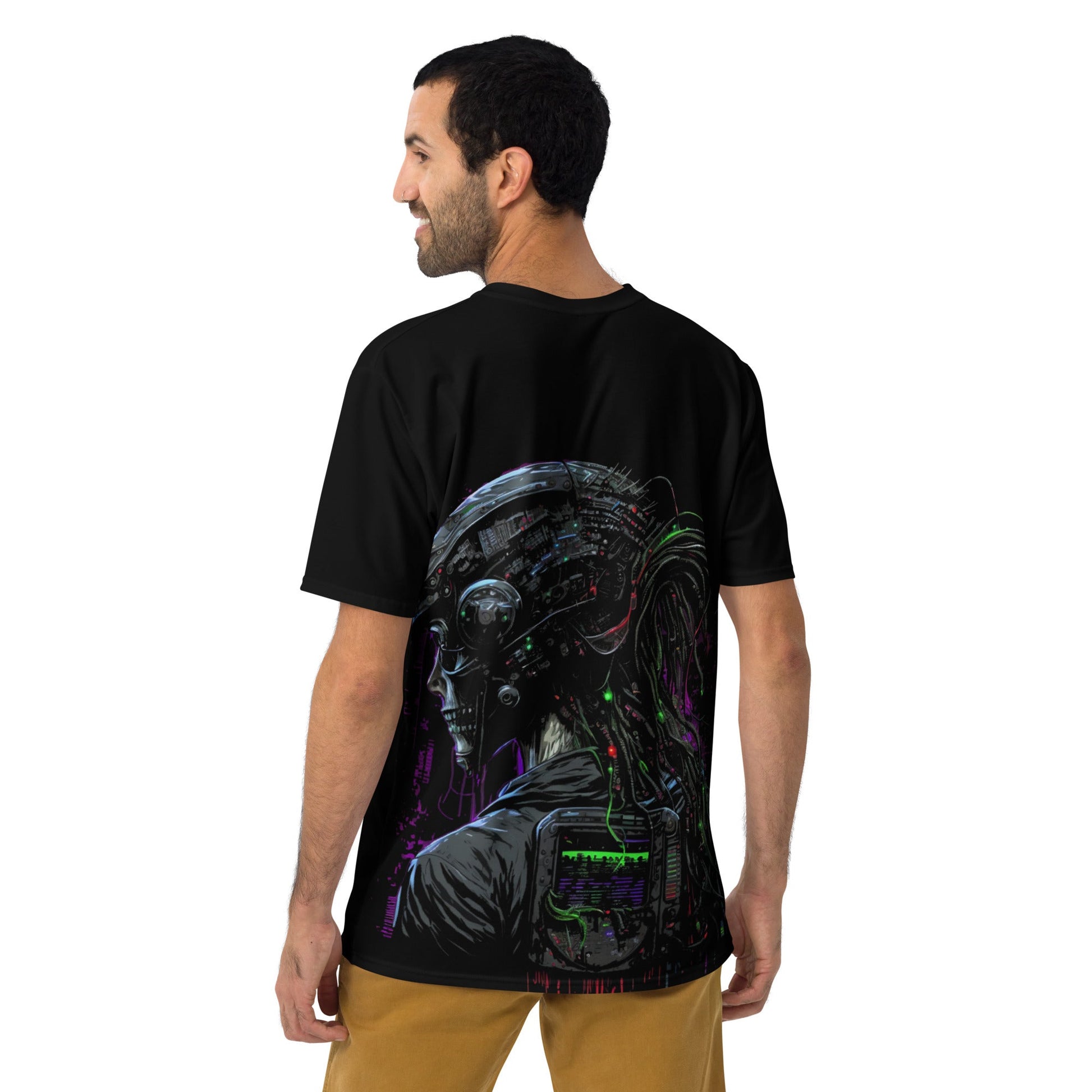Cyberware assassin v51 - Men's t-shirt (back print) by DarkByteGear