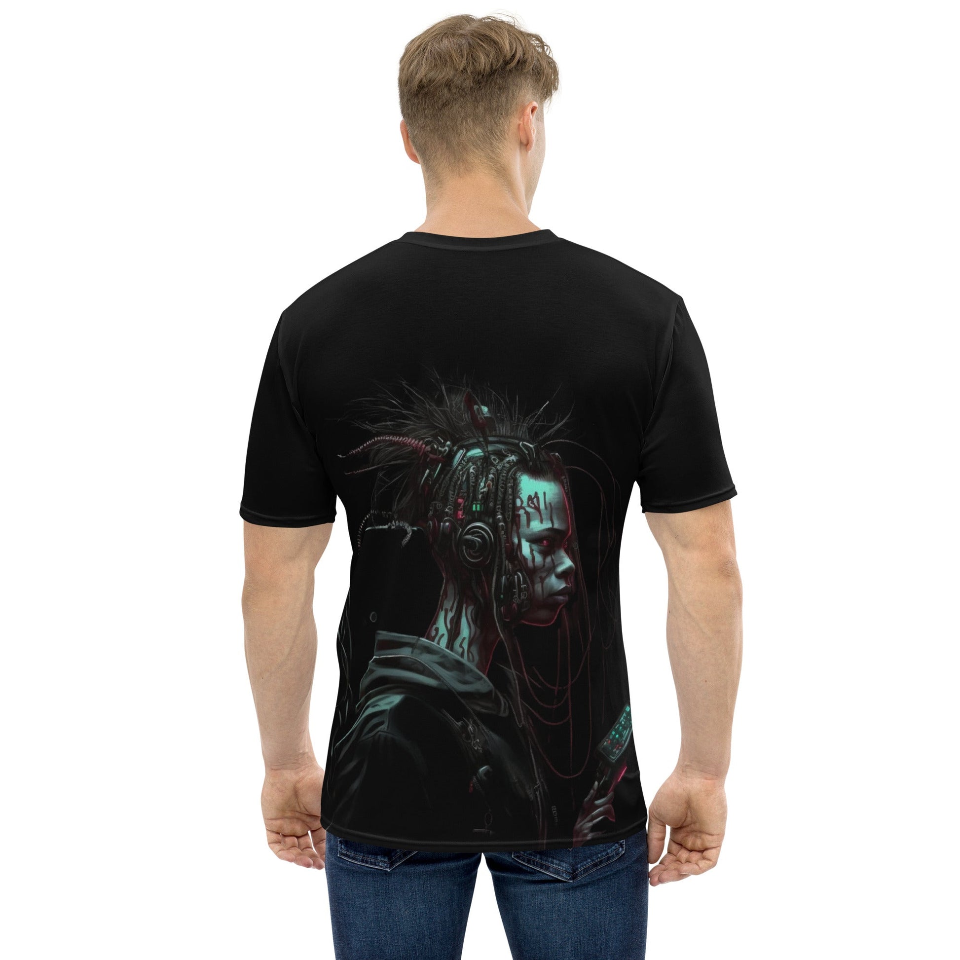 Cyberware assassin v7- Men's t-shirt ( Back Print ) by DarkByteGear