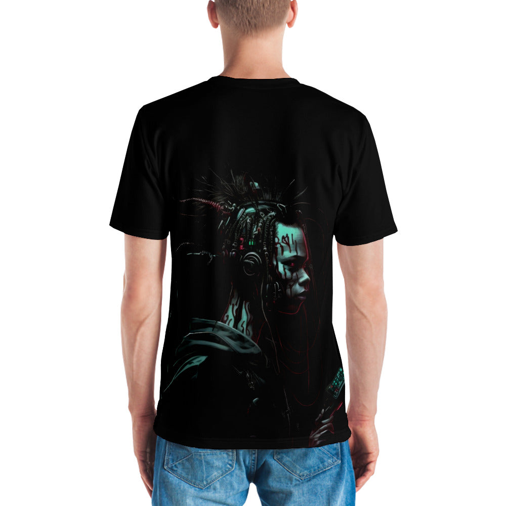Cyberware assassin v7- Men's t-shirt ( Back Print ) by DarkByteGear