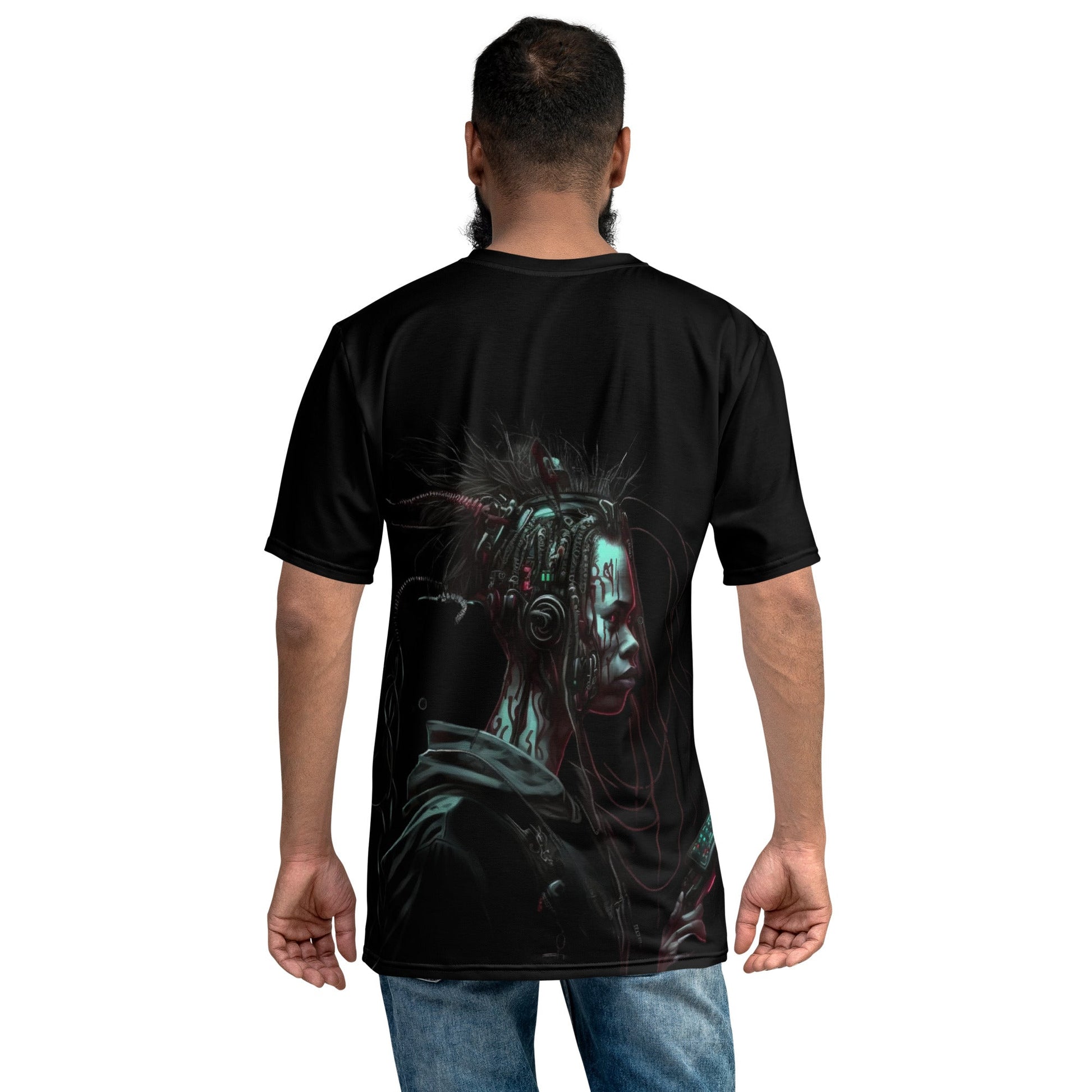 Cyberware assassin v7- Men's t-shirt ( Back Print ) by DarkByteGear