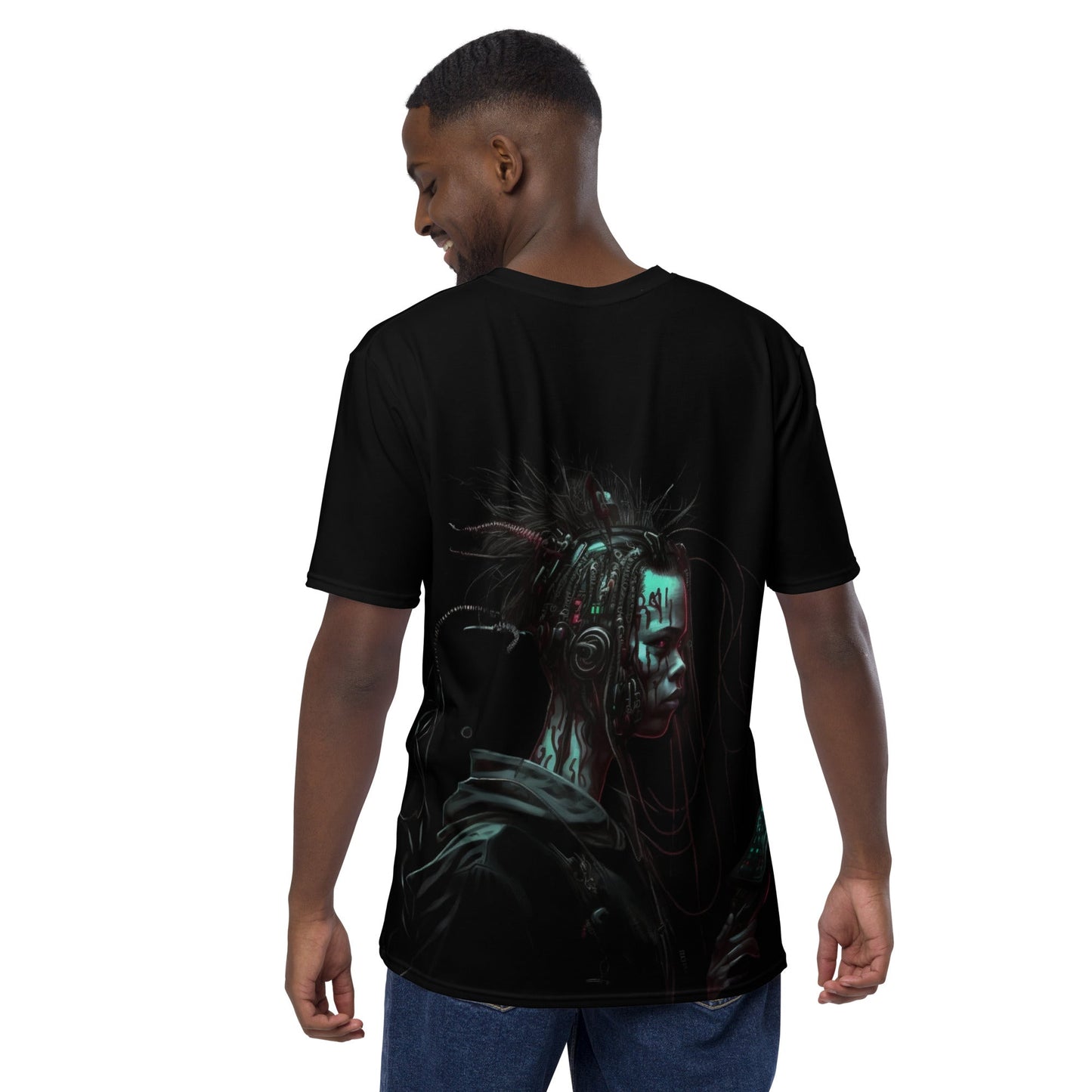 Cyberware assassin v7- Men's t-shirt ( Back Print ) by DarkByteGear