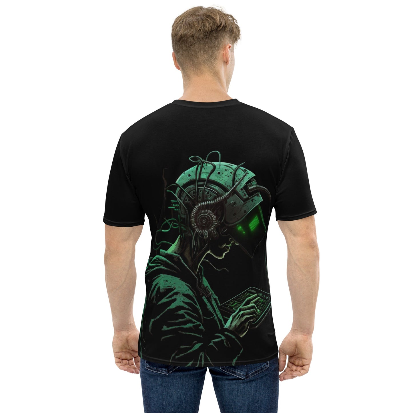 Cyberware assassin v8 - Men's t-shirt ( Back Print ) by DarkByteGear