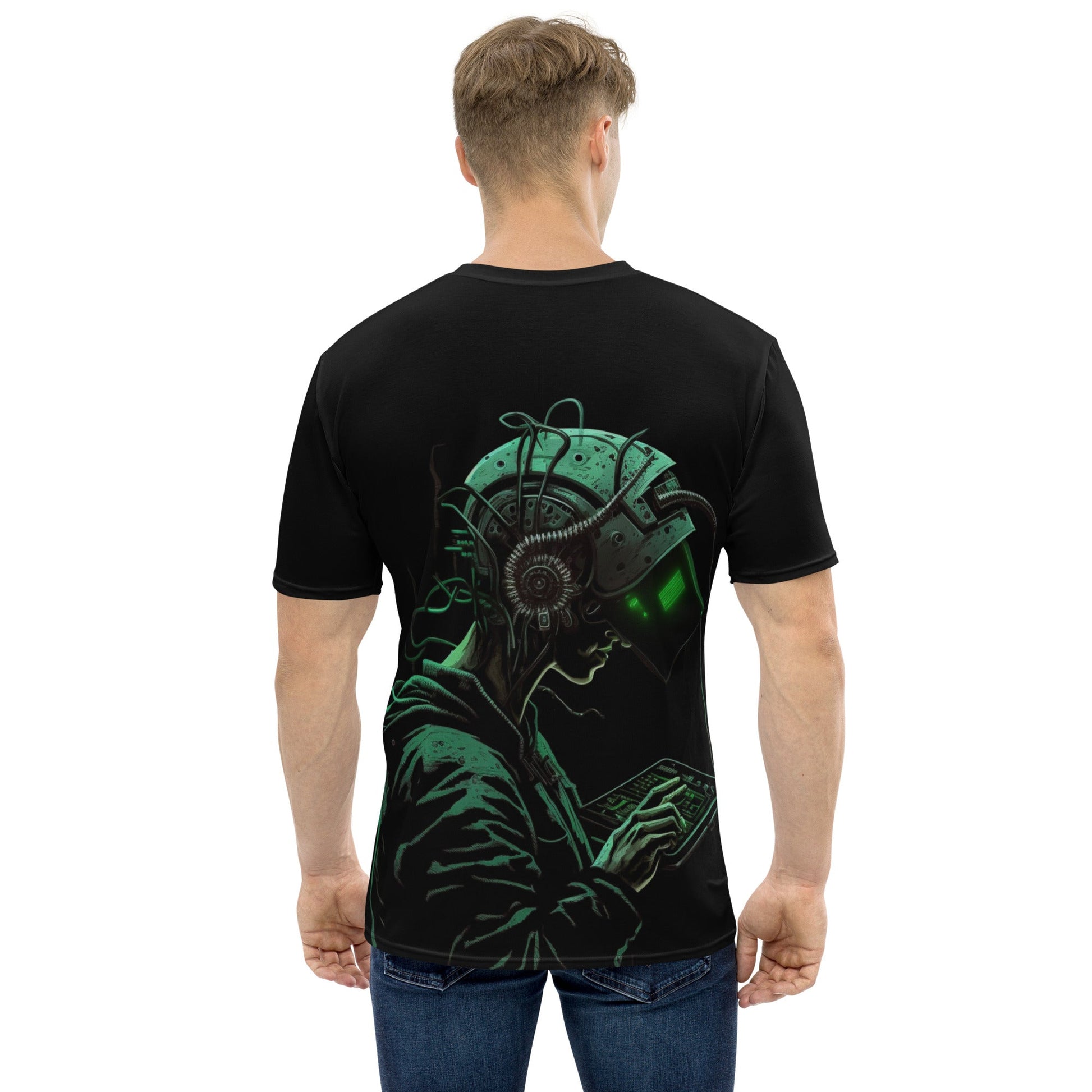 Cyberware assassin v8 - Men's t-shirt ( Back Print ) by DarkByteGear