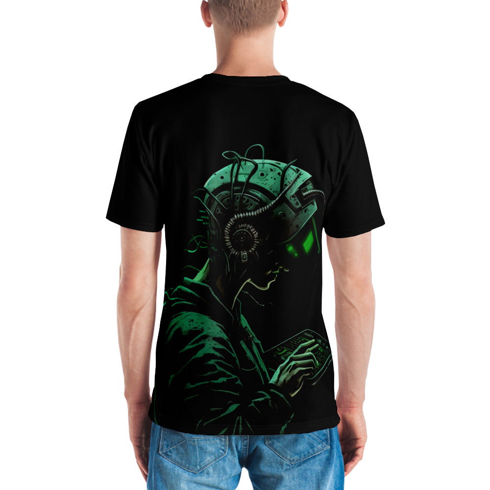 Cyberware assassin v8 - Men's t-shirt ( Back Print ) by DarkByteGear