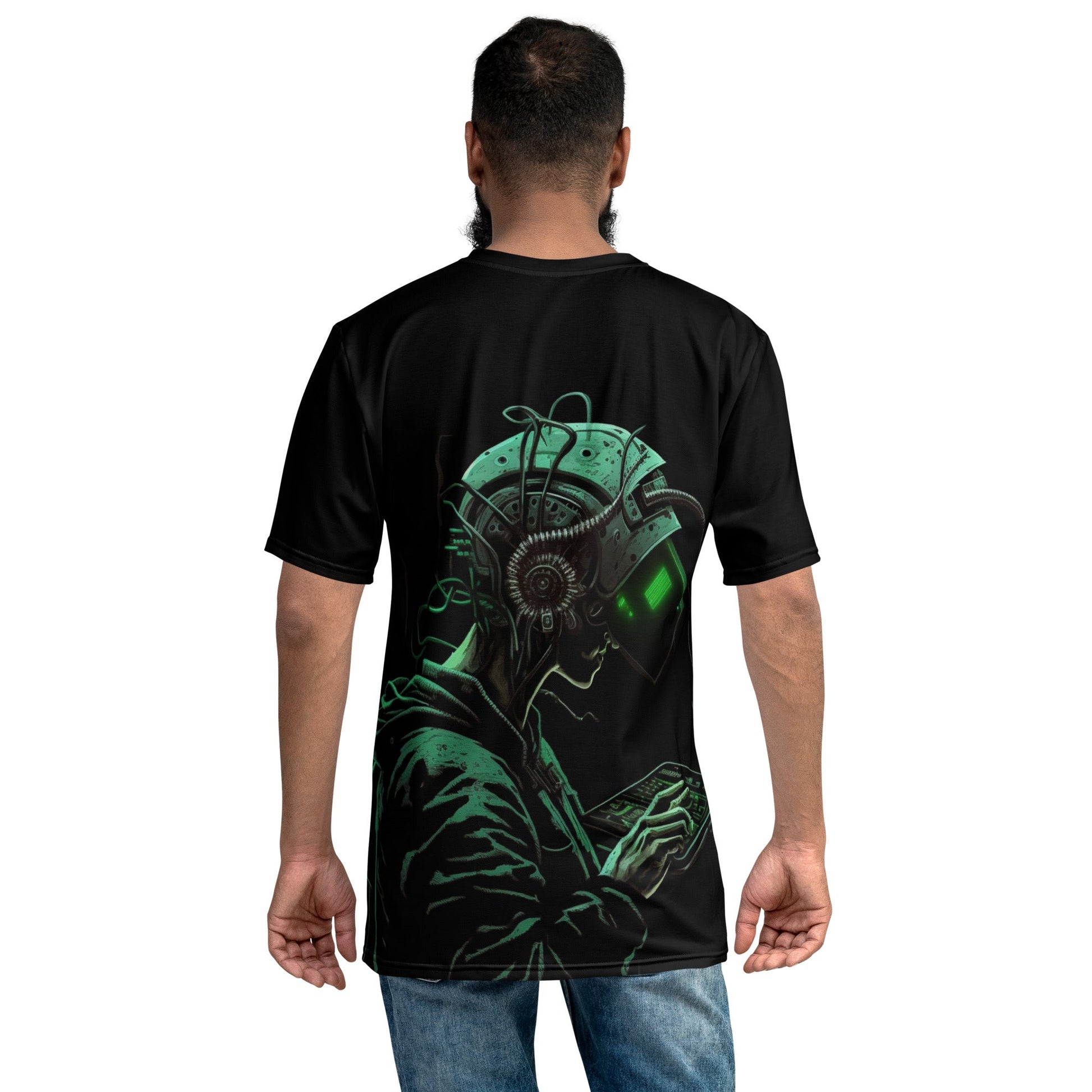 Cyberware assassin v8 - Men's t-shirt ( Back Print ) by DarkByteGear