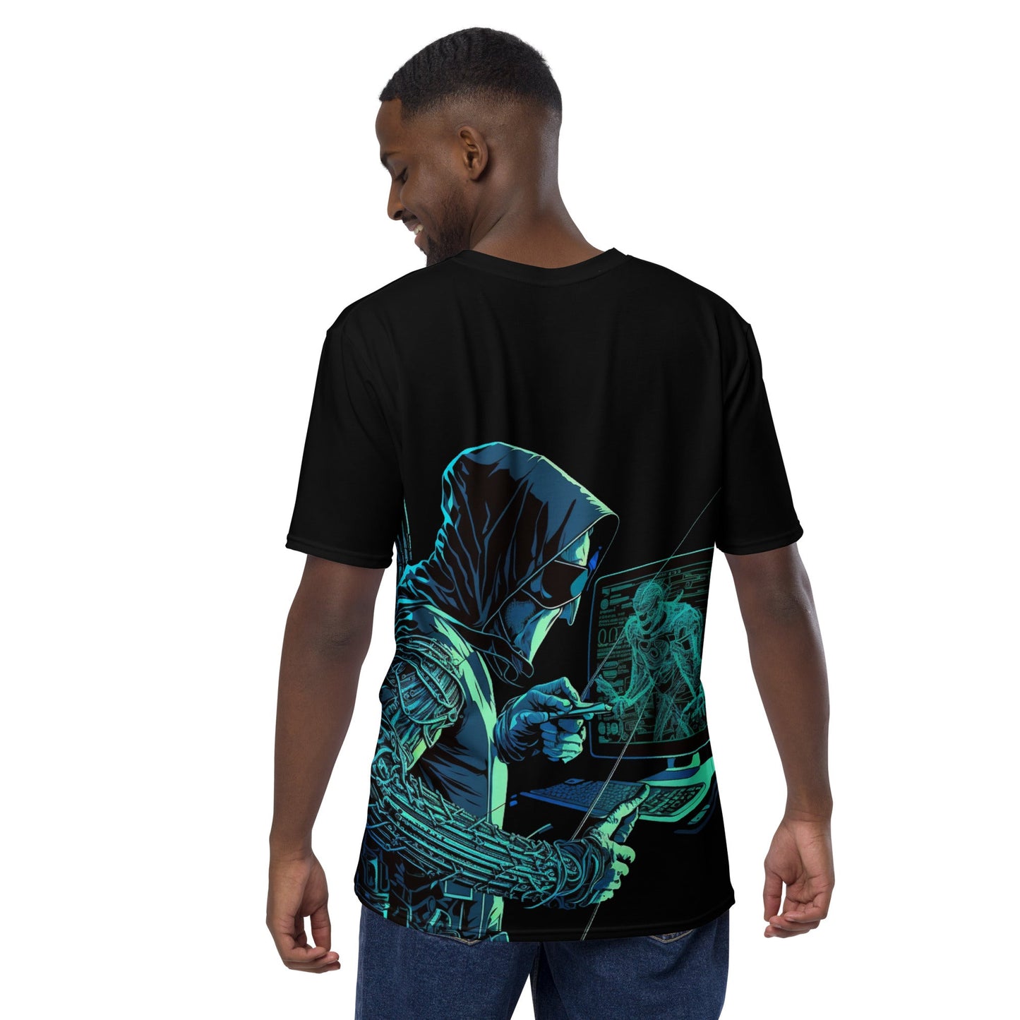 Cyberware assassin - Men's t-shirt ( Back Print ) by DarkByteGear