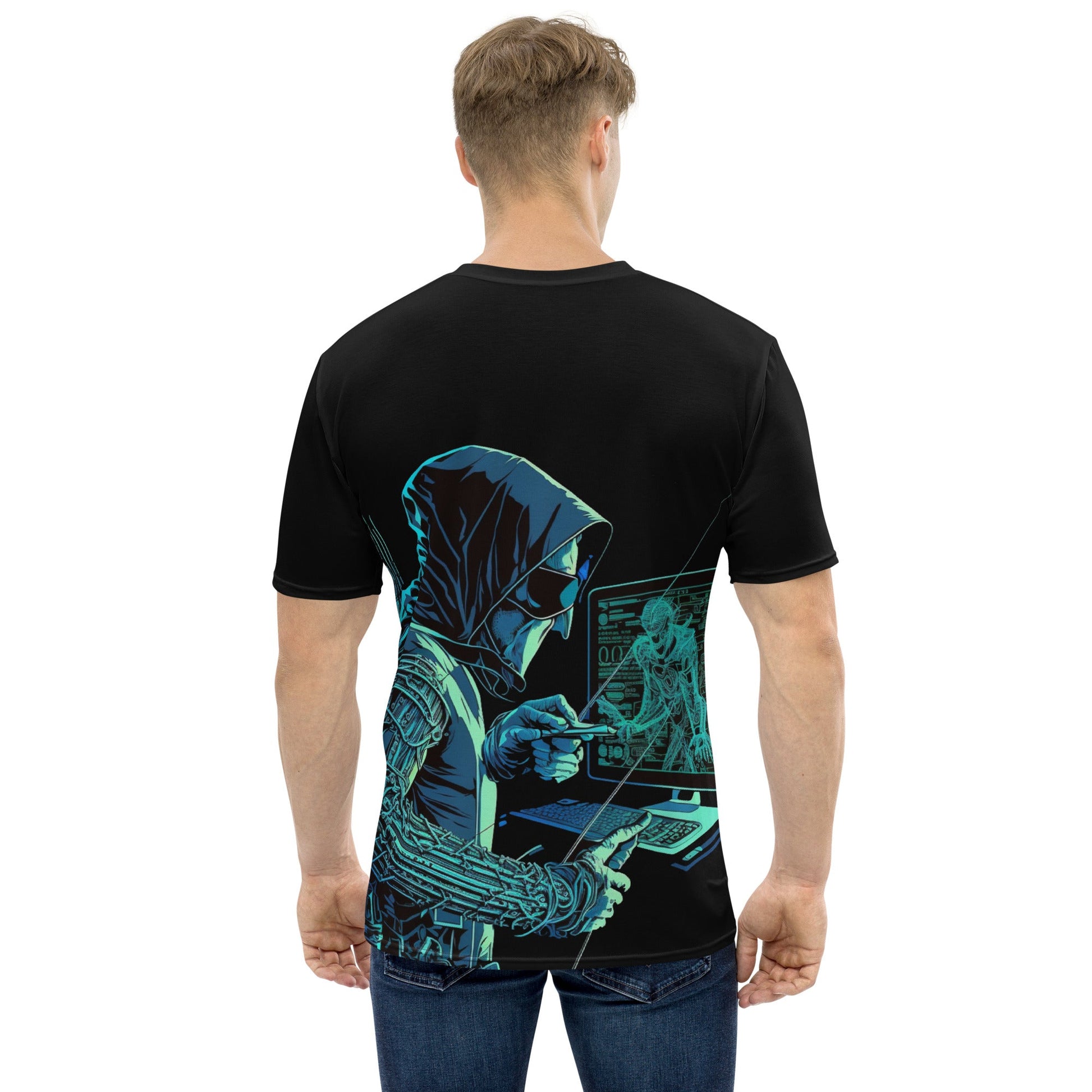 Cyberware assassin - Men's t-shirt ( Back Print ) by DarkByteGear
