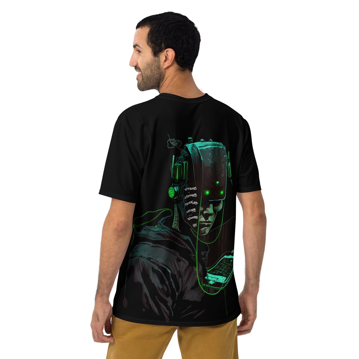 CyberWare Assassin V9 - Men's t-shirt ( Back Print ) by DarkByteGear