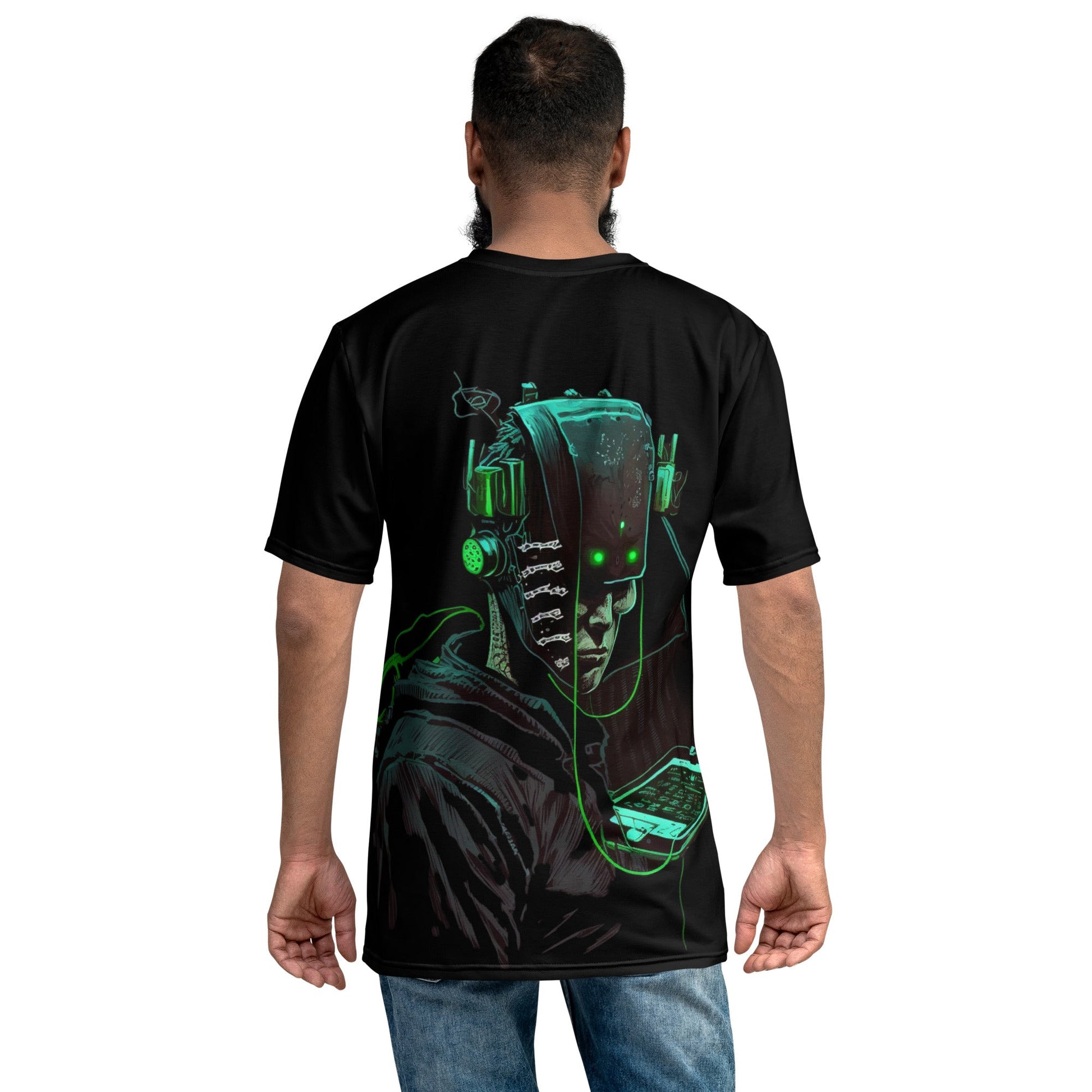 CyberWare Assassin V9 - Men's t-shirt ( Back Print ) by DarkByteGear