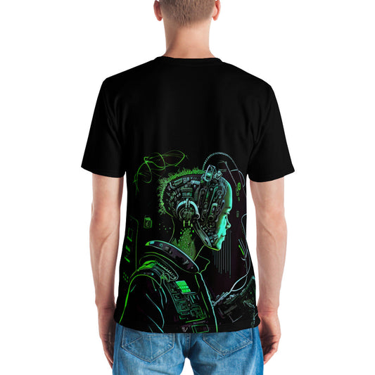 CyberWare Assassin V10 - Men's t-shirt ( Back Print ) by DarkByteGear