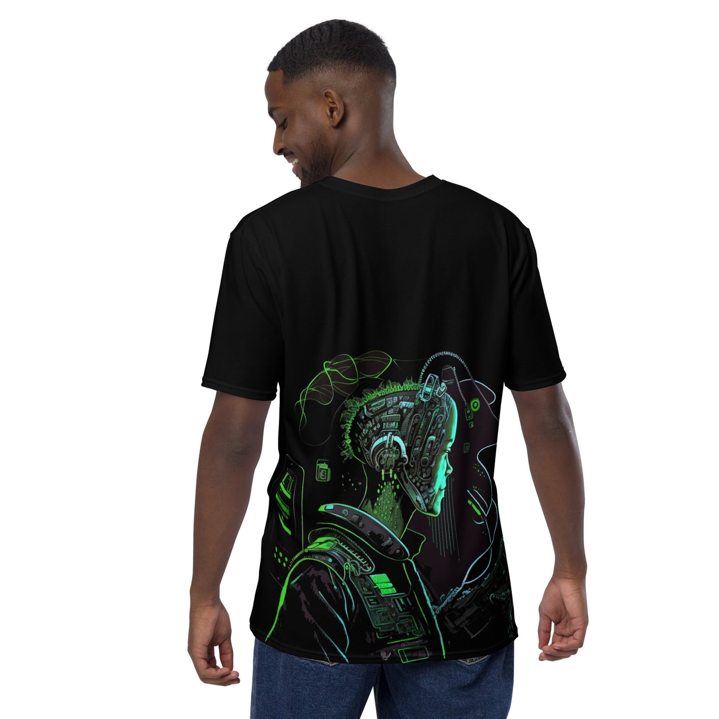 CyberWare Assassin V10 - Men's t-shirt ( Back Print ) by DarkByteGear