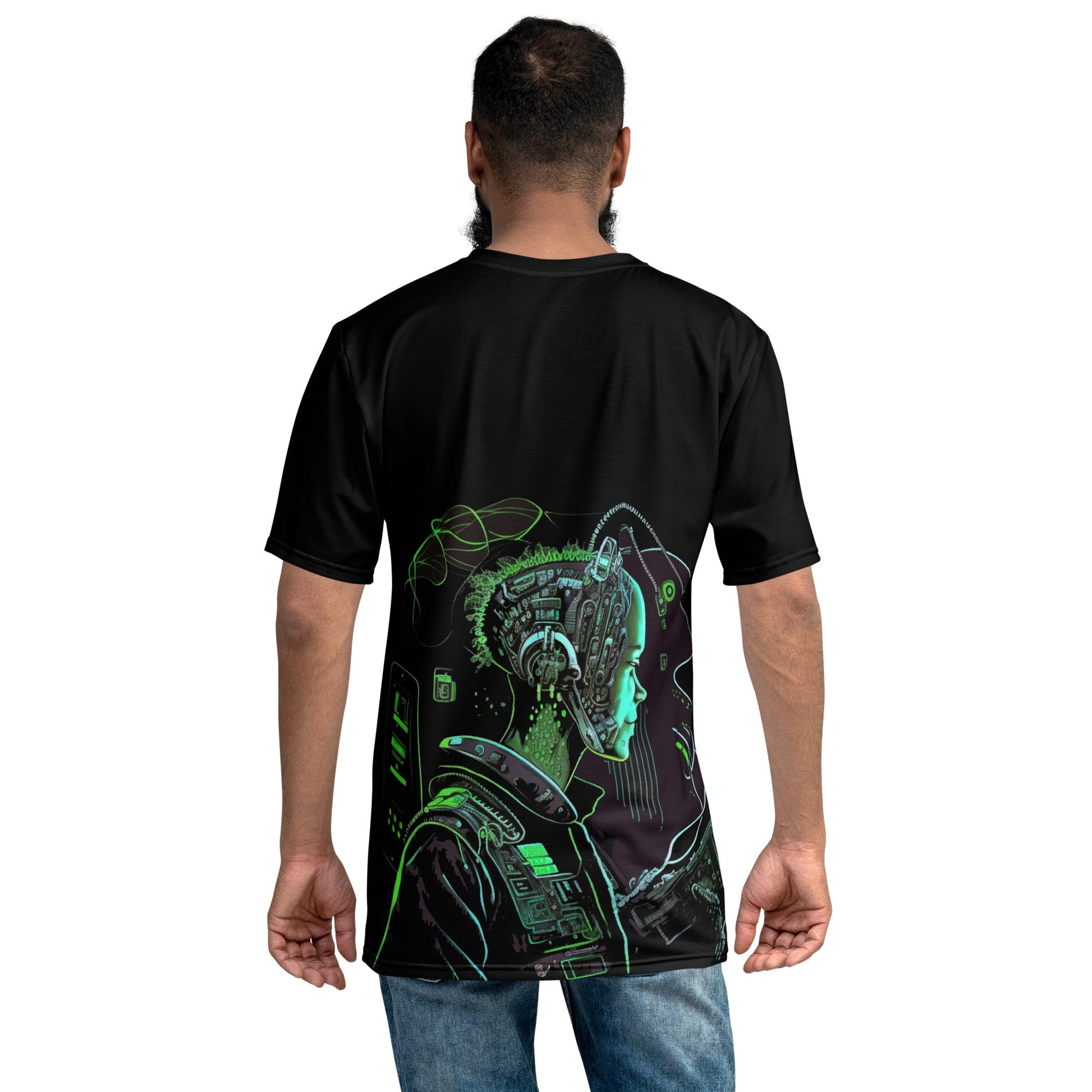 CyberWare Assassin V10 - Men's t-shirt ( Back Print ) by DarkByteGear