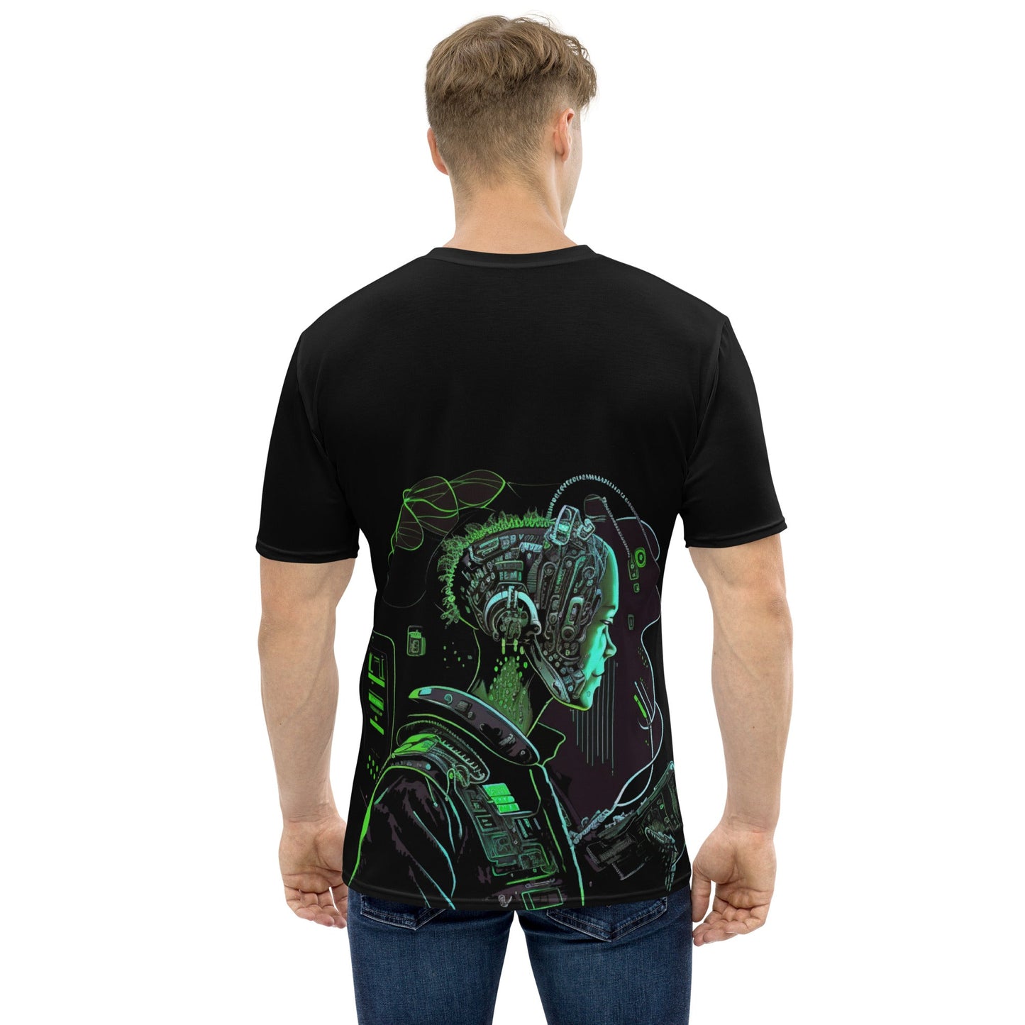 CyberWare Assassin V10 - Men's t-shirt ( Back Print ) by DarkByteGear