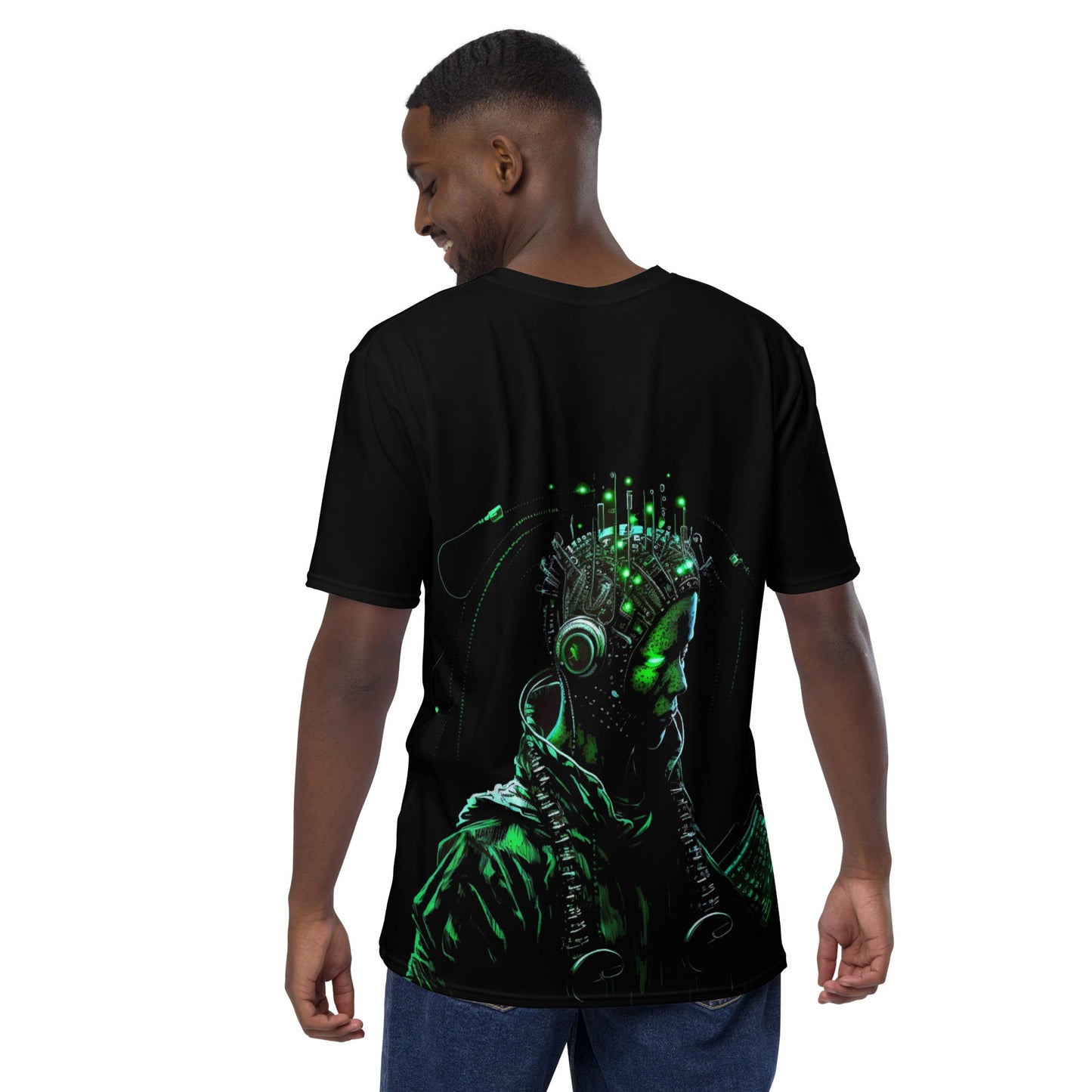 CyberWare Assassin V12 - Men's t-shirt ( Back Print ) by DarkByteGear