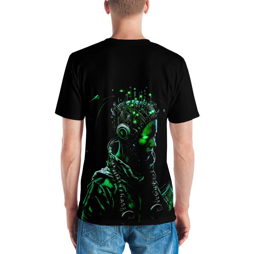 CyberWare Assassin V12 - Men's t-shirt ( Back Print ) by DarkByteGear