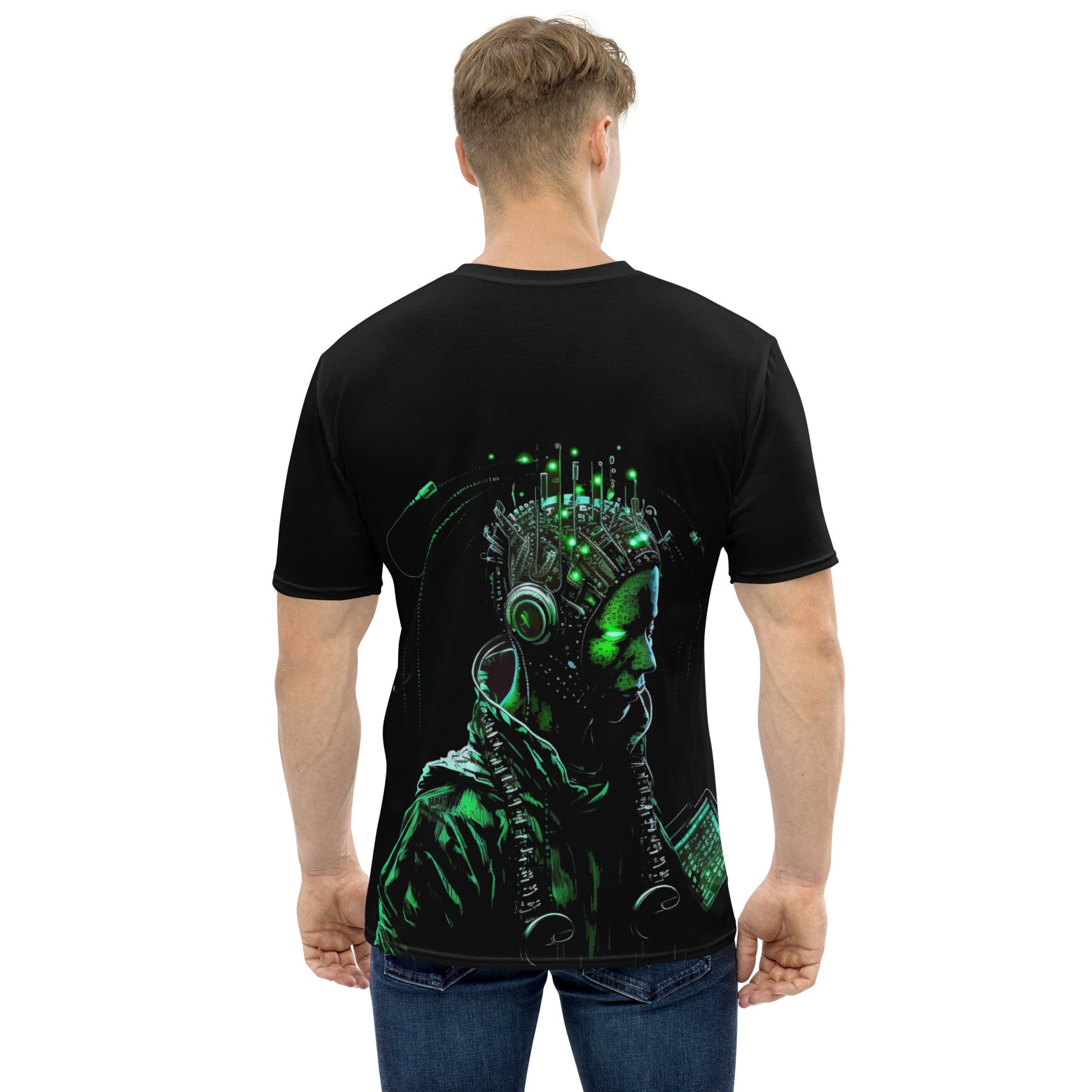 CyberWare Assassin V12 - Men's t-shirt ( Back Print ) by DarkByteGear