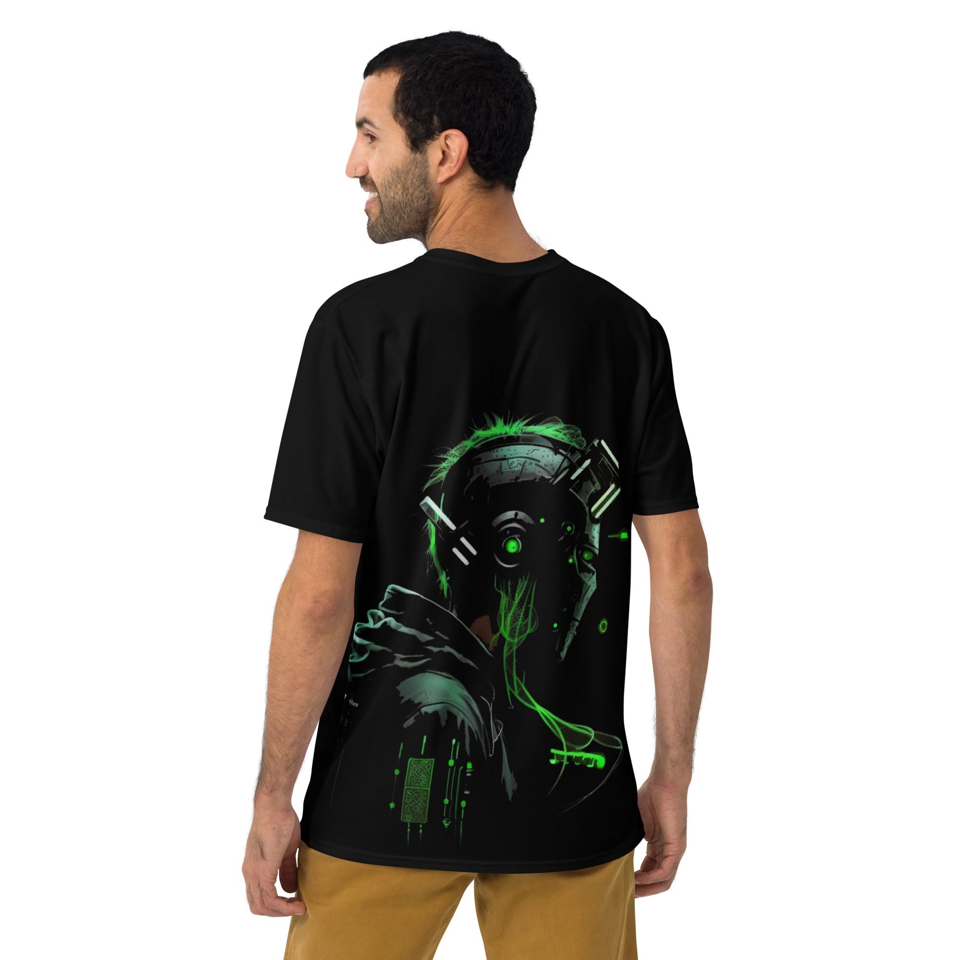 CyberWare Assassin V14 - Men's t-shirt ( Back Print ) by DarkByteGear