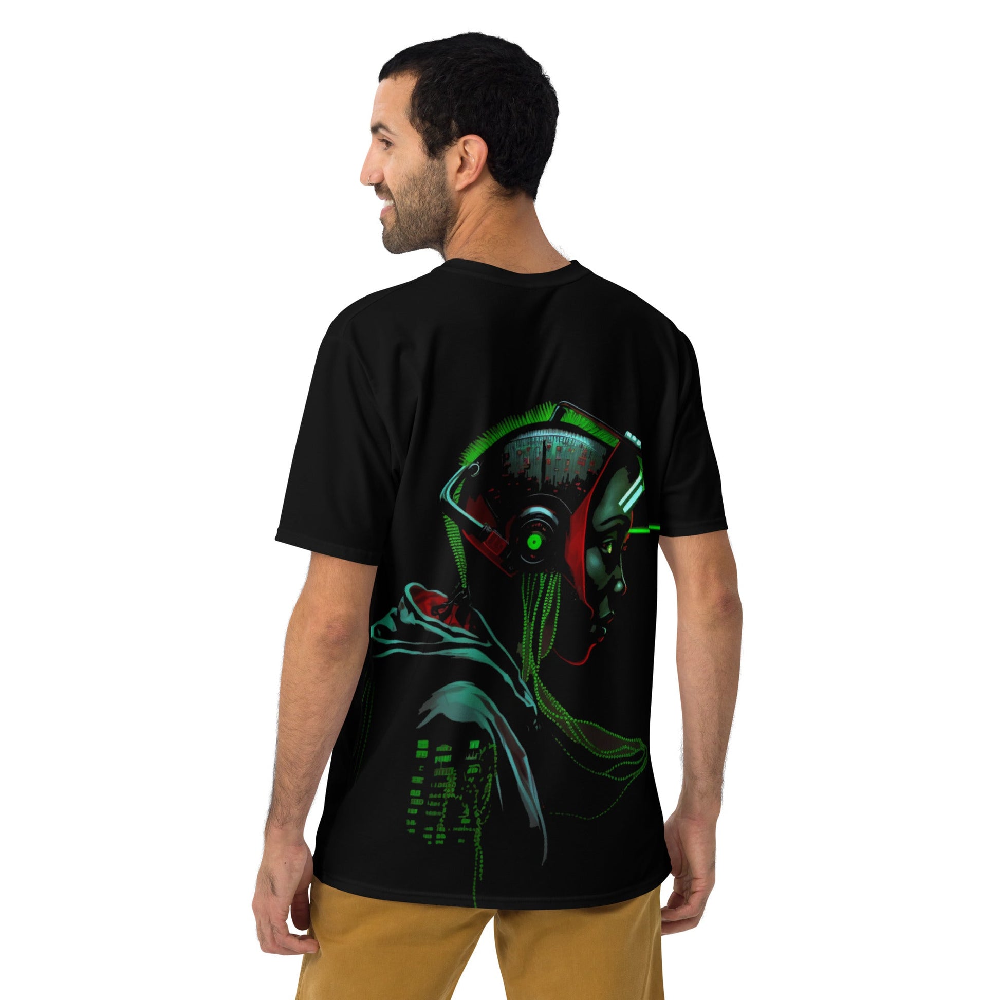CyberWare Assassin V15 - Men's t-shirt ( Back Print ) by DarkByteGear