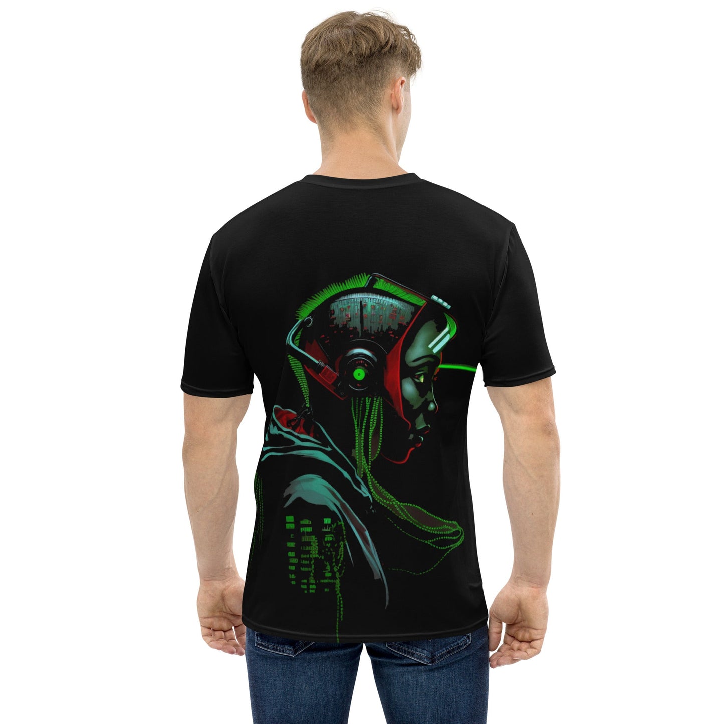 CyberWare Assassin V15 - Men's t-shirt ( Back Print ) by DarkByteGear