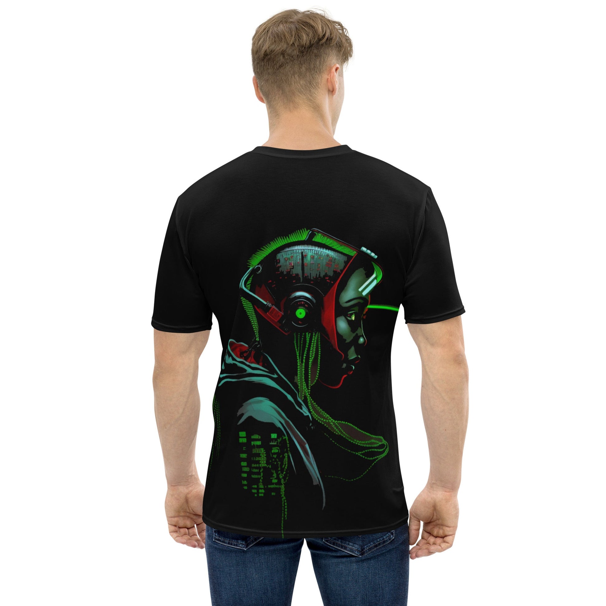 CyberWare Assassin V15 - Men's t-shirt ( Back Print ) by DarkByteGear