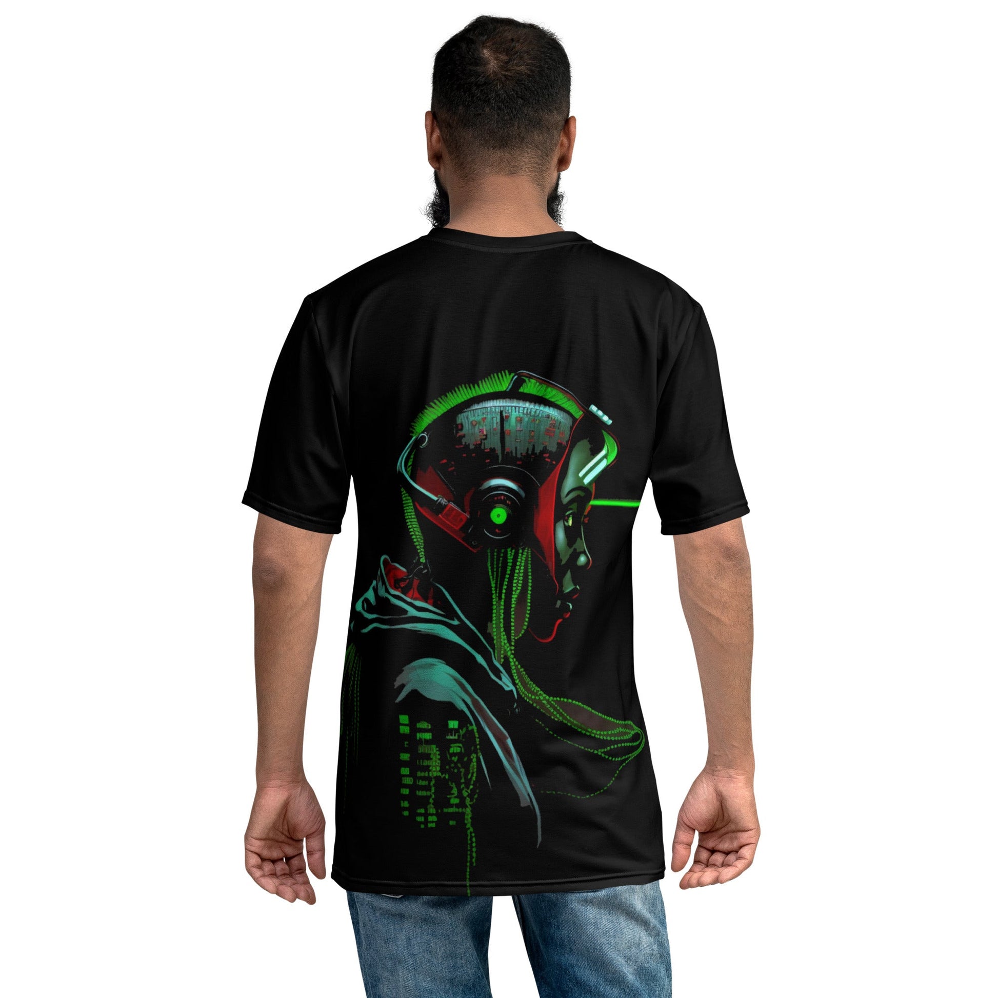 CyberWare Assassin V15 - Men's t-shirt ( Back Print ) by DarkByteGear