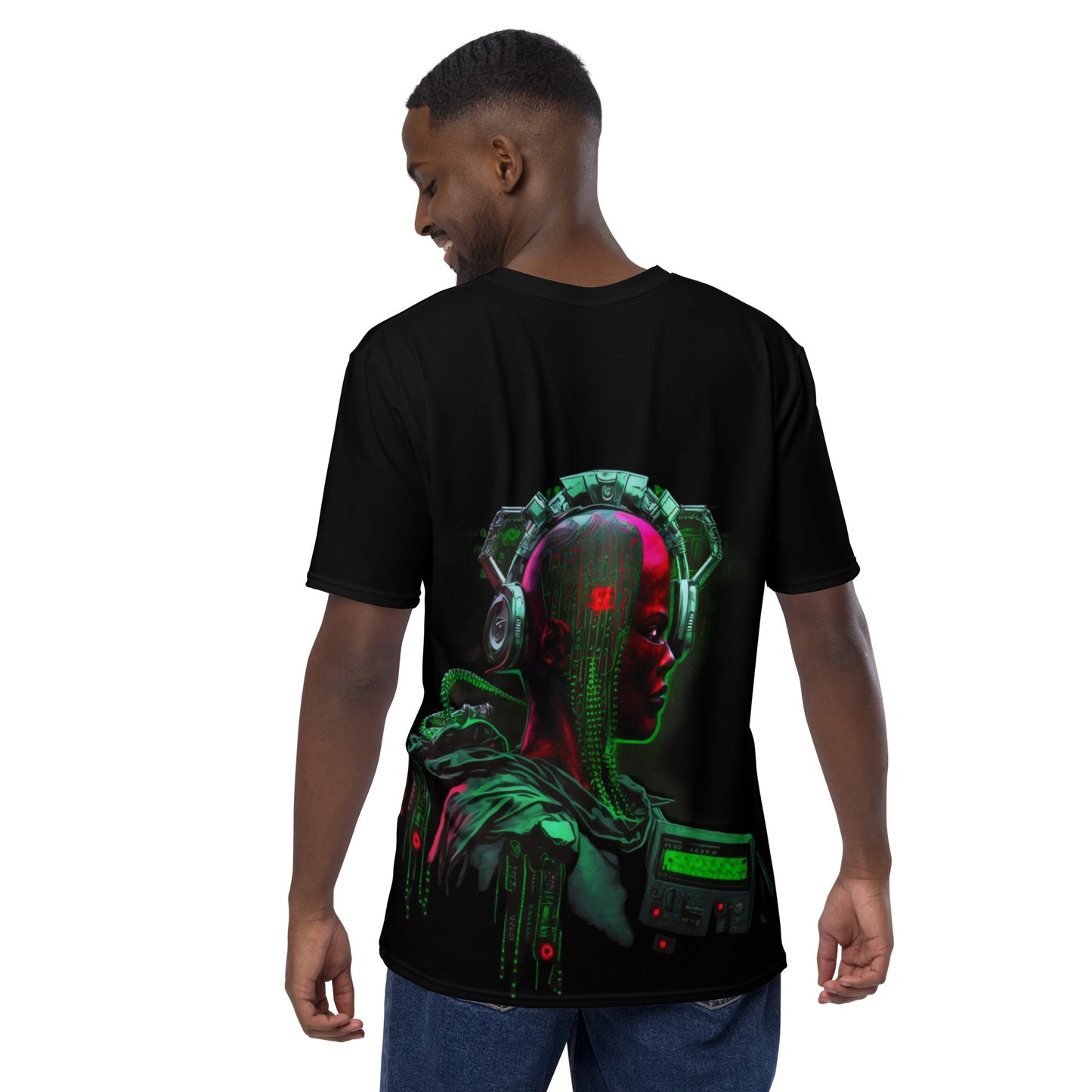 CyberWare Assassin V16 - Men's t-shirt ( Back Print ) by DarkByteGear