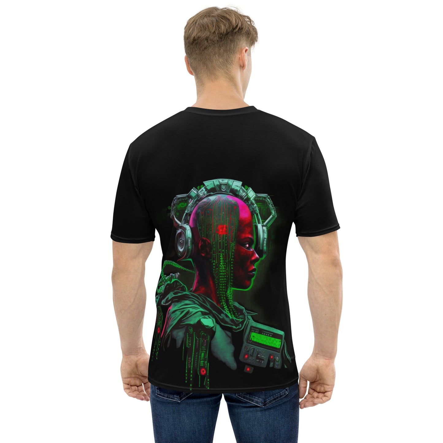 CyberWare Assassin V16 - Men's t-shirt ( Back Print ) by DarkByteGear