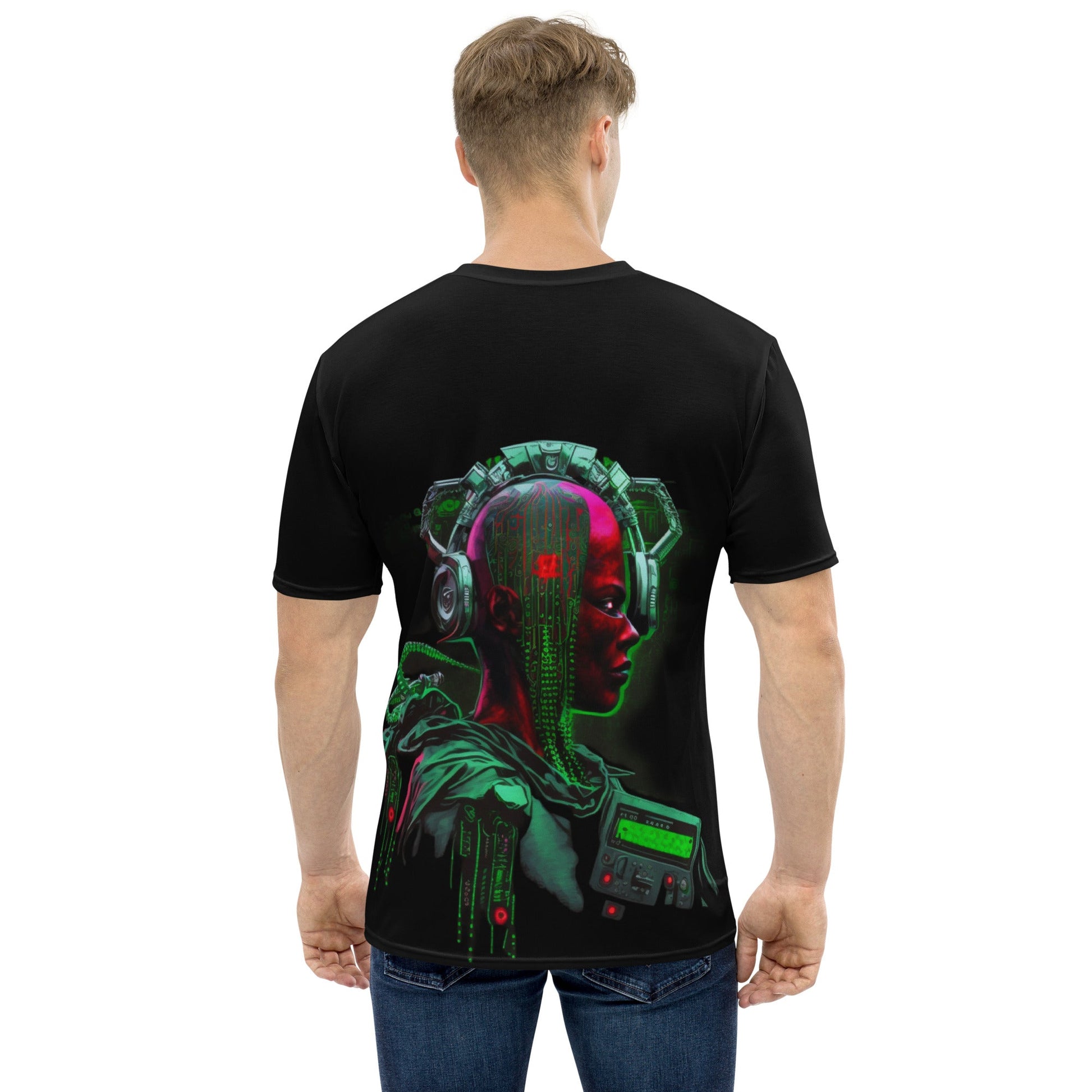 CyberWare Assassin V16 - Men's t-shirt ( Back Print ) by DarkByteGear