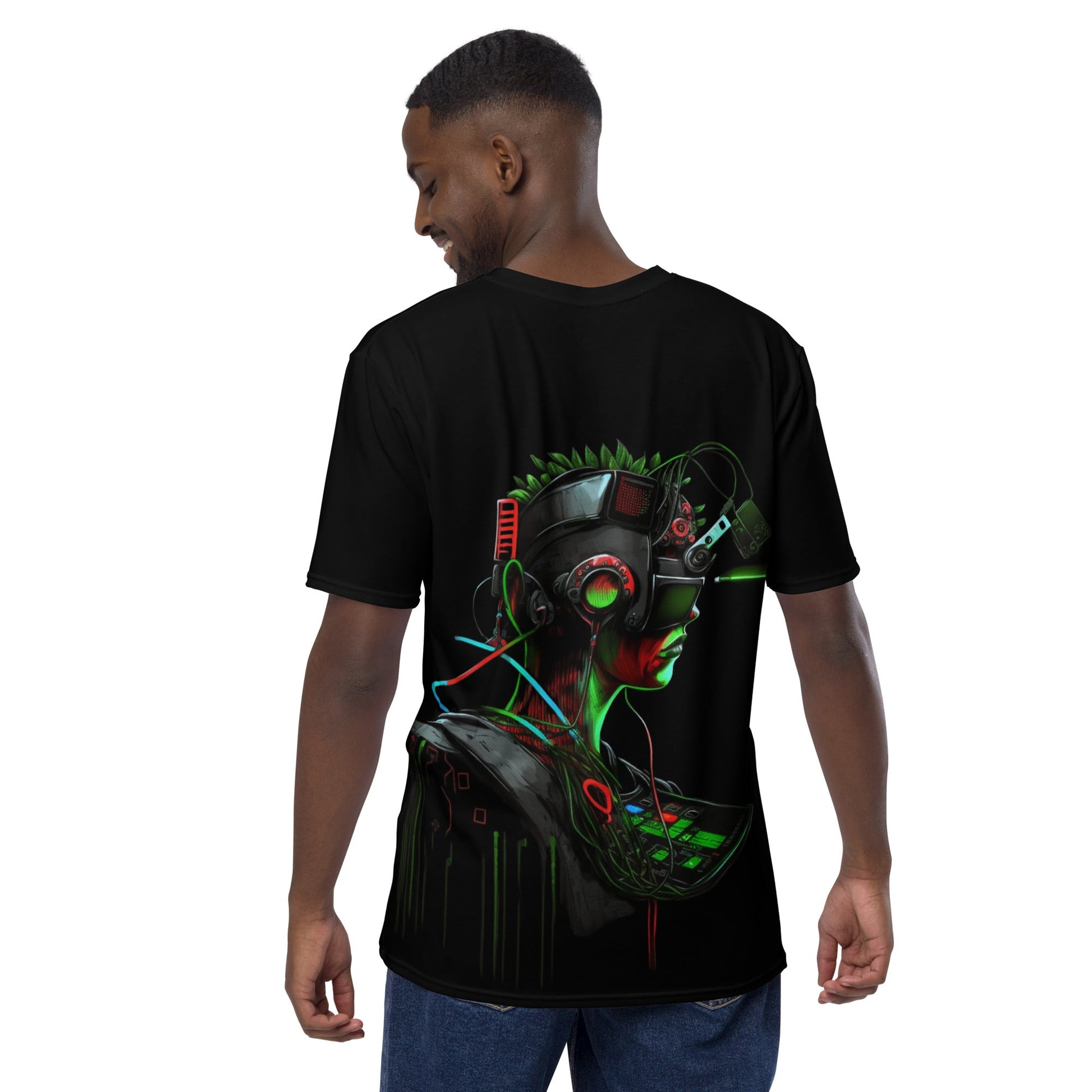 CyberWare Assassin V17 - Men's t-shirt ( Back Print ) by DarkByteGear