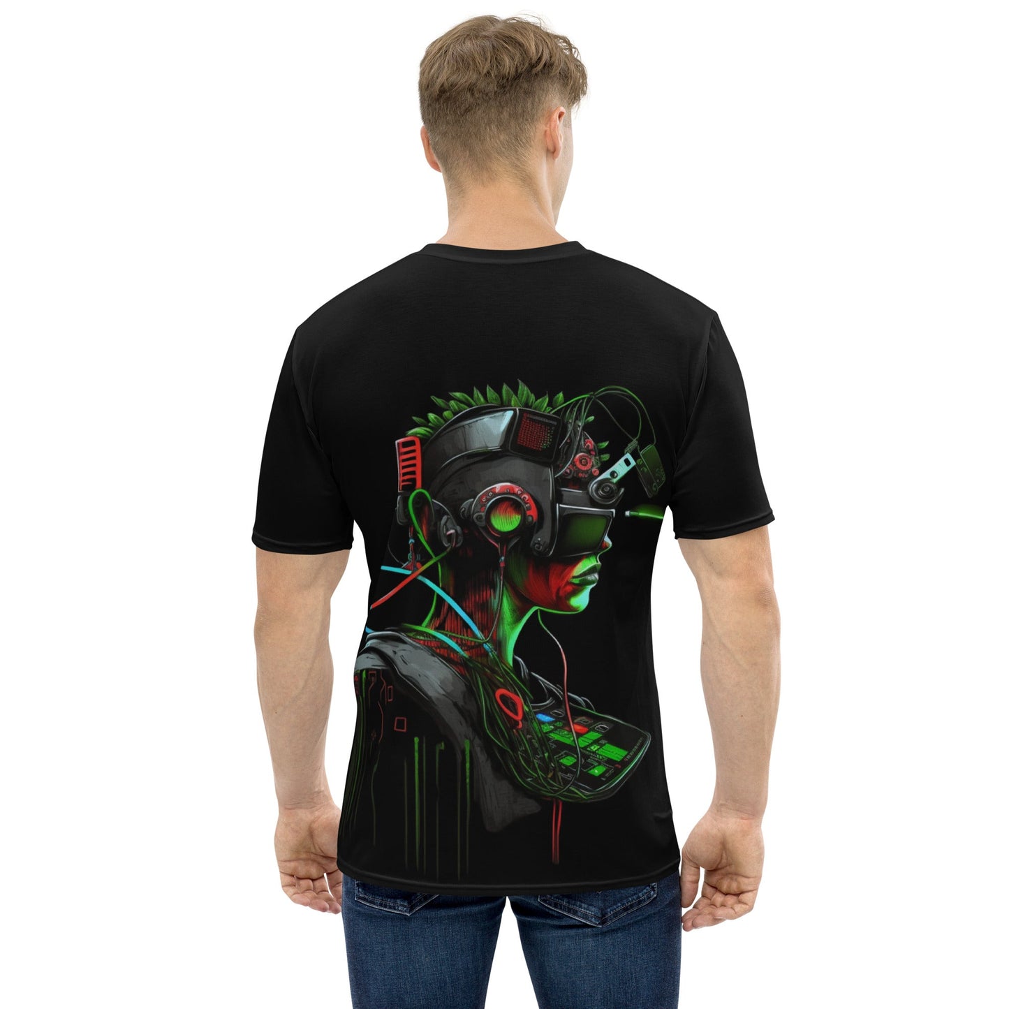 CyberWare Assassin V17 - Men's t-shirt ( Back Print ) by DarkByteGear