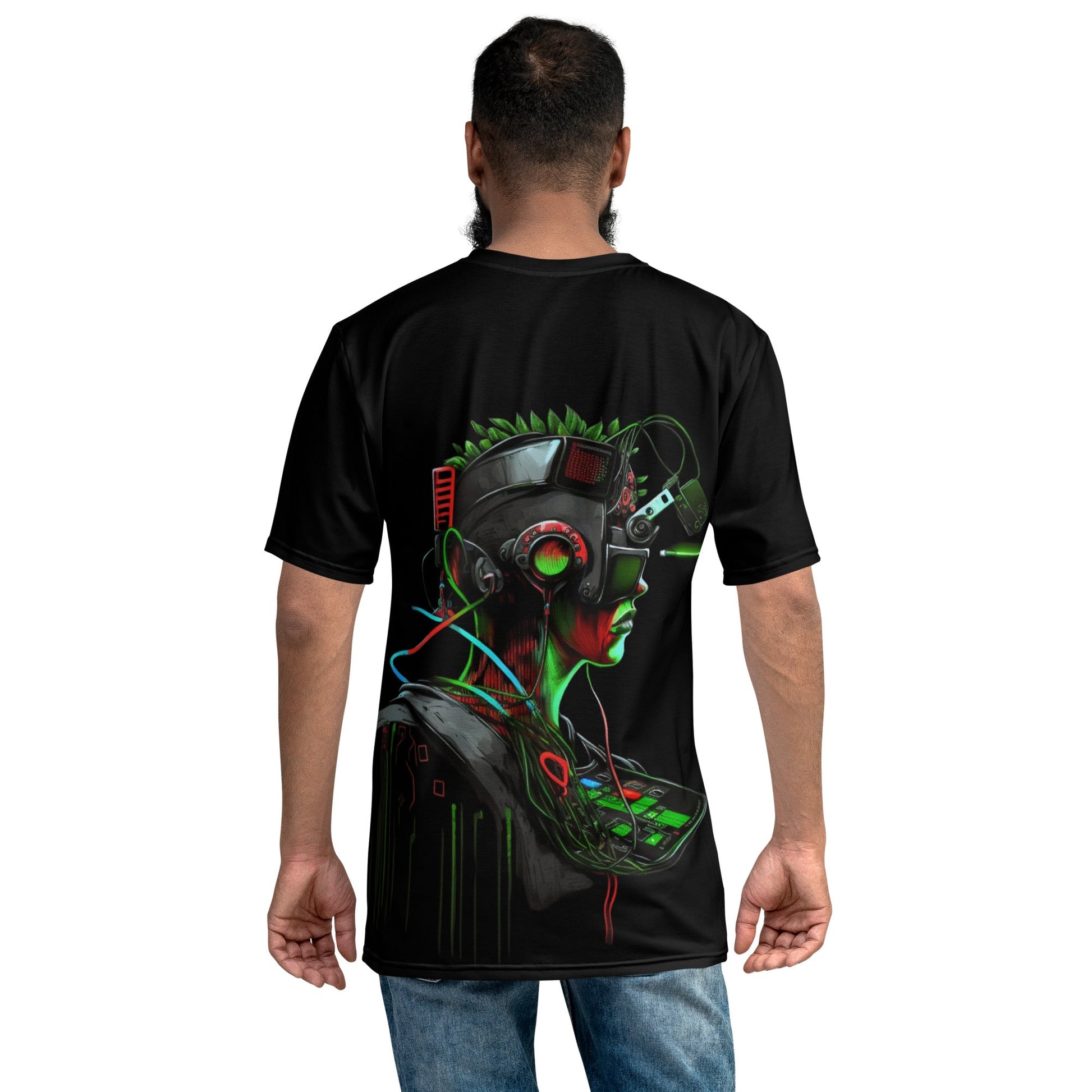 CyberWare Assassin V17 - Men's t-shirt ( Back Print ) by DarkByteGear