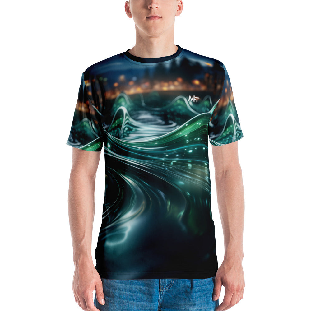 Neon AI V1 - Men's t-shirt by DarkByteGear