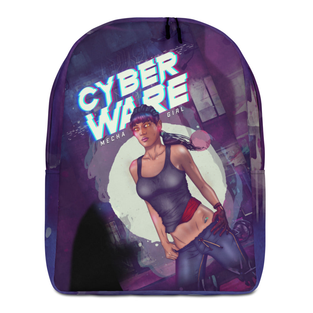 CyberWare Mecha Girl - Minimalist Backpack by DarkByteGear
