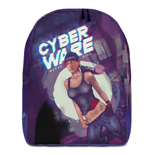 CyberWare Mecha Girl - Minimalist Backpack by DarkByteGear