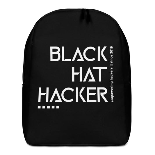 Black Hat Hacker - Minimalist Backpack by DarkByteGear