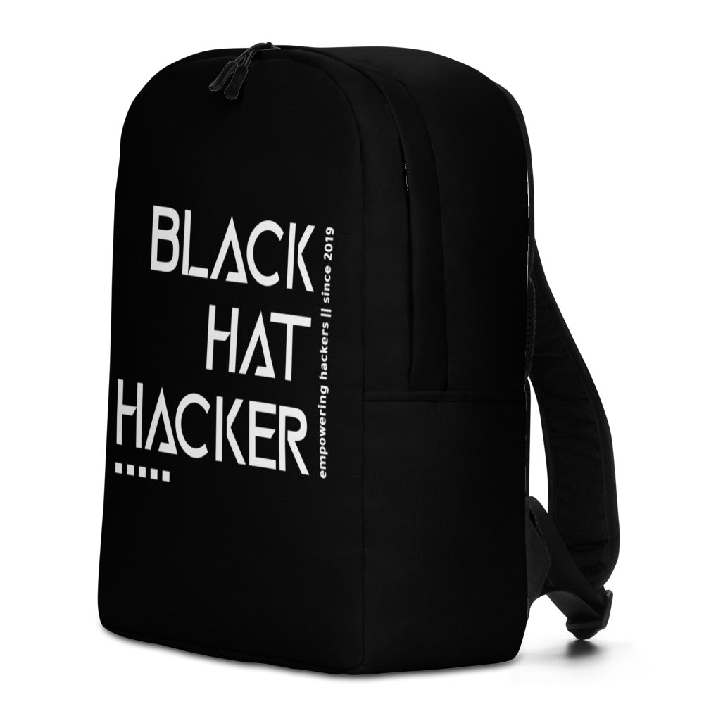 Black Hat Hacker - Minimalist Backpack by DarkByteGear