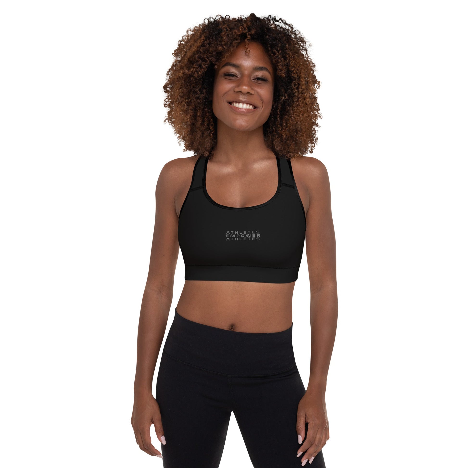 Athletes Empower Athletes - Padded Sports Bra by DarkByteGear